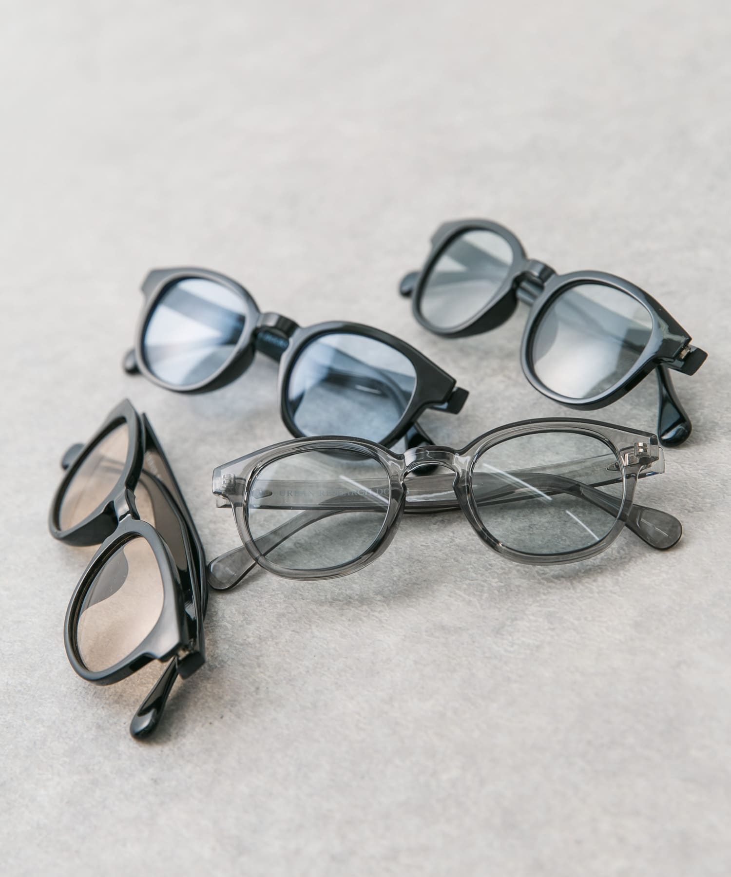 ウェリントンサングラス BLK/BROWN -