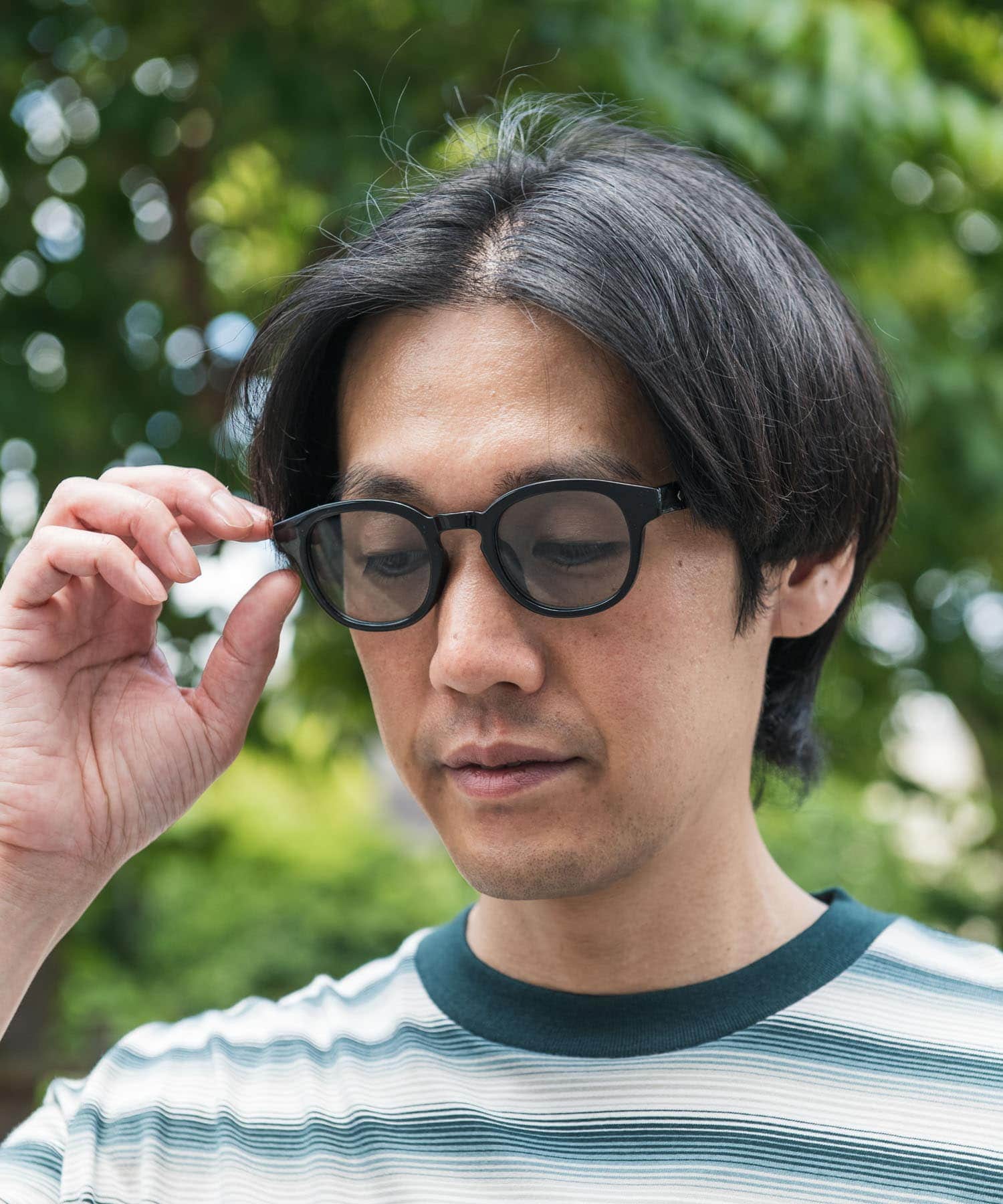 ウェリントンサングラス BLK/SMOKE -