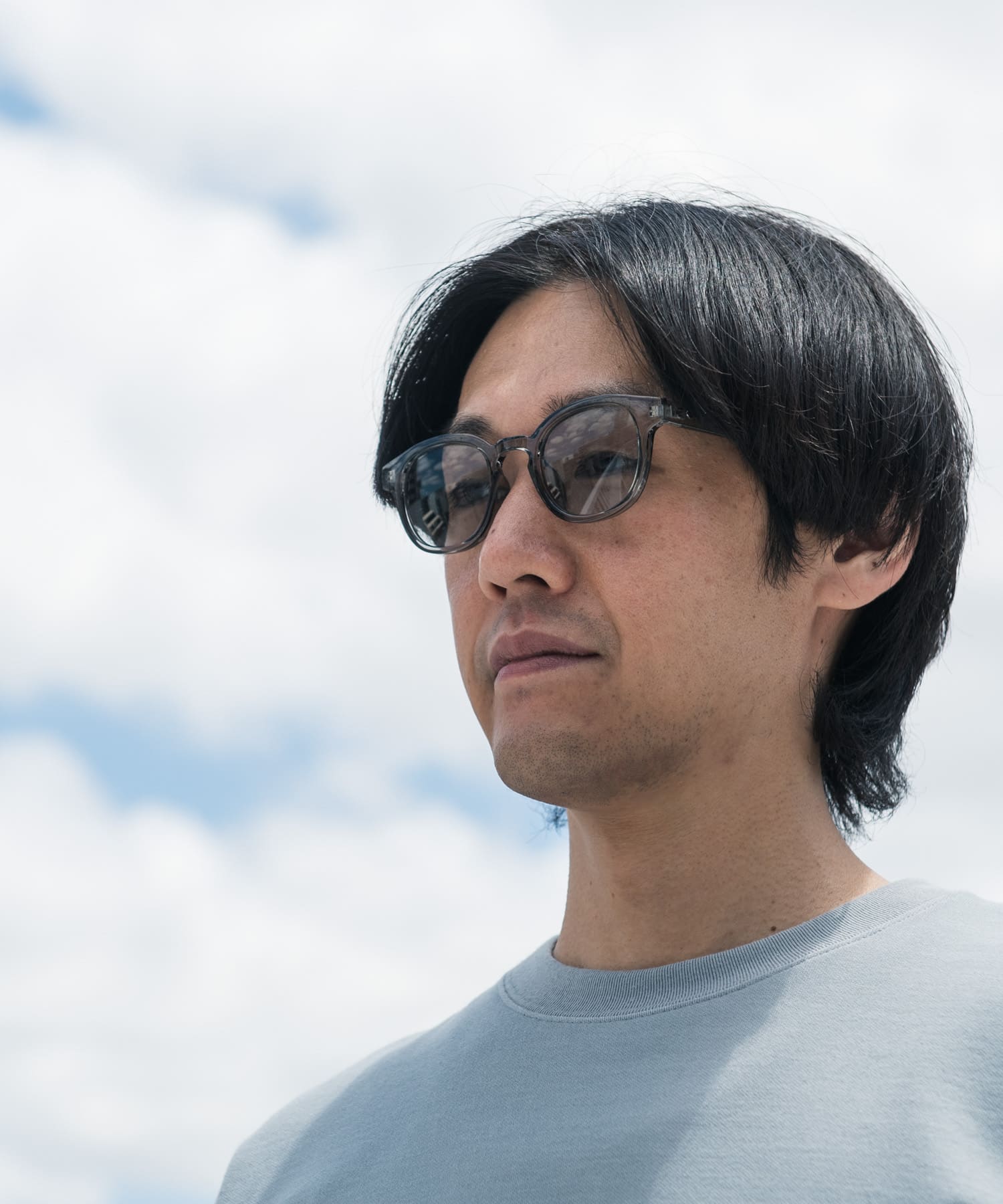 ウェリントンサングラス GRY/SMOKE -