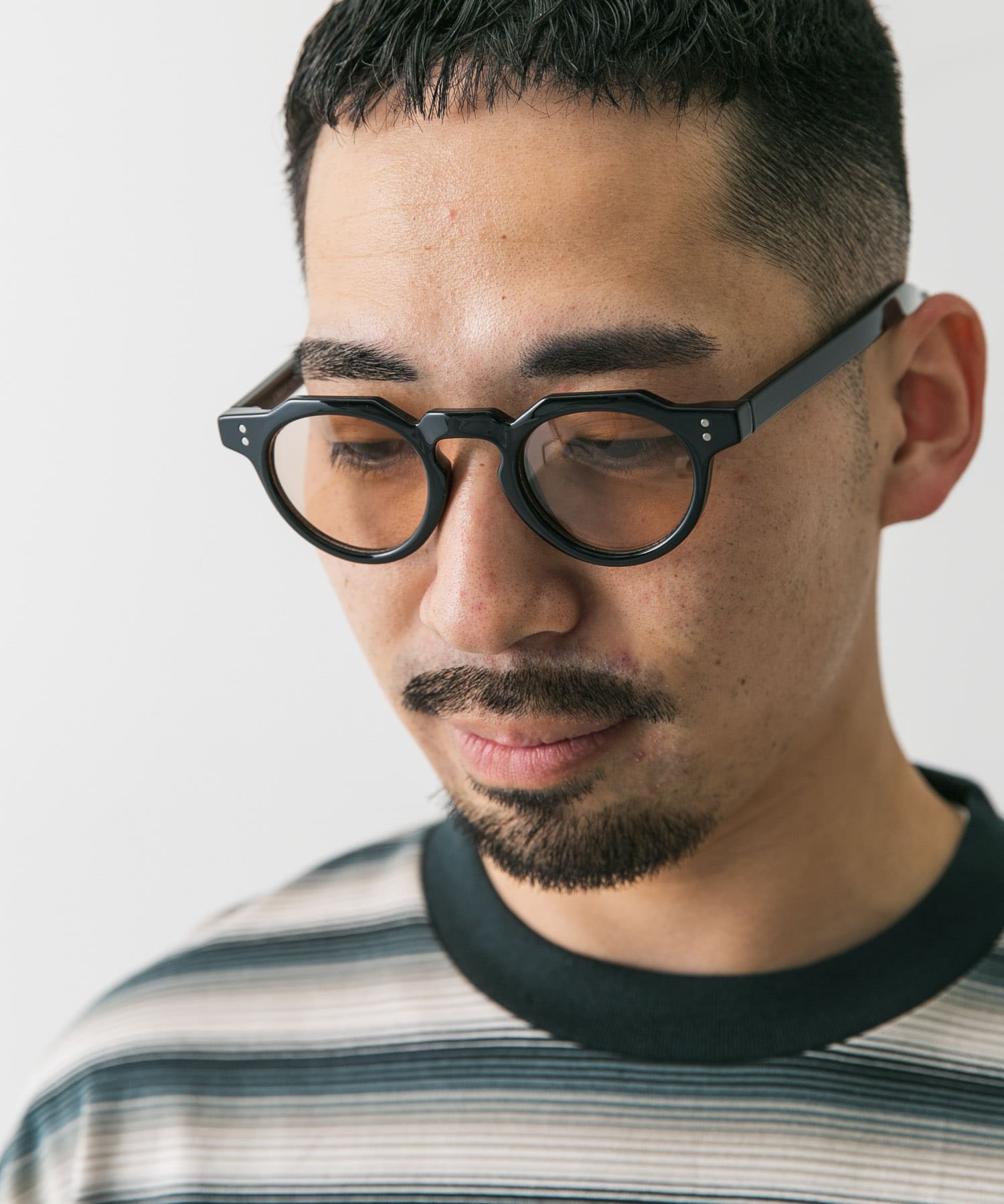 クラウンパントサングラス BLK/BROWN -