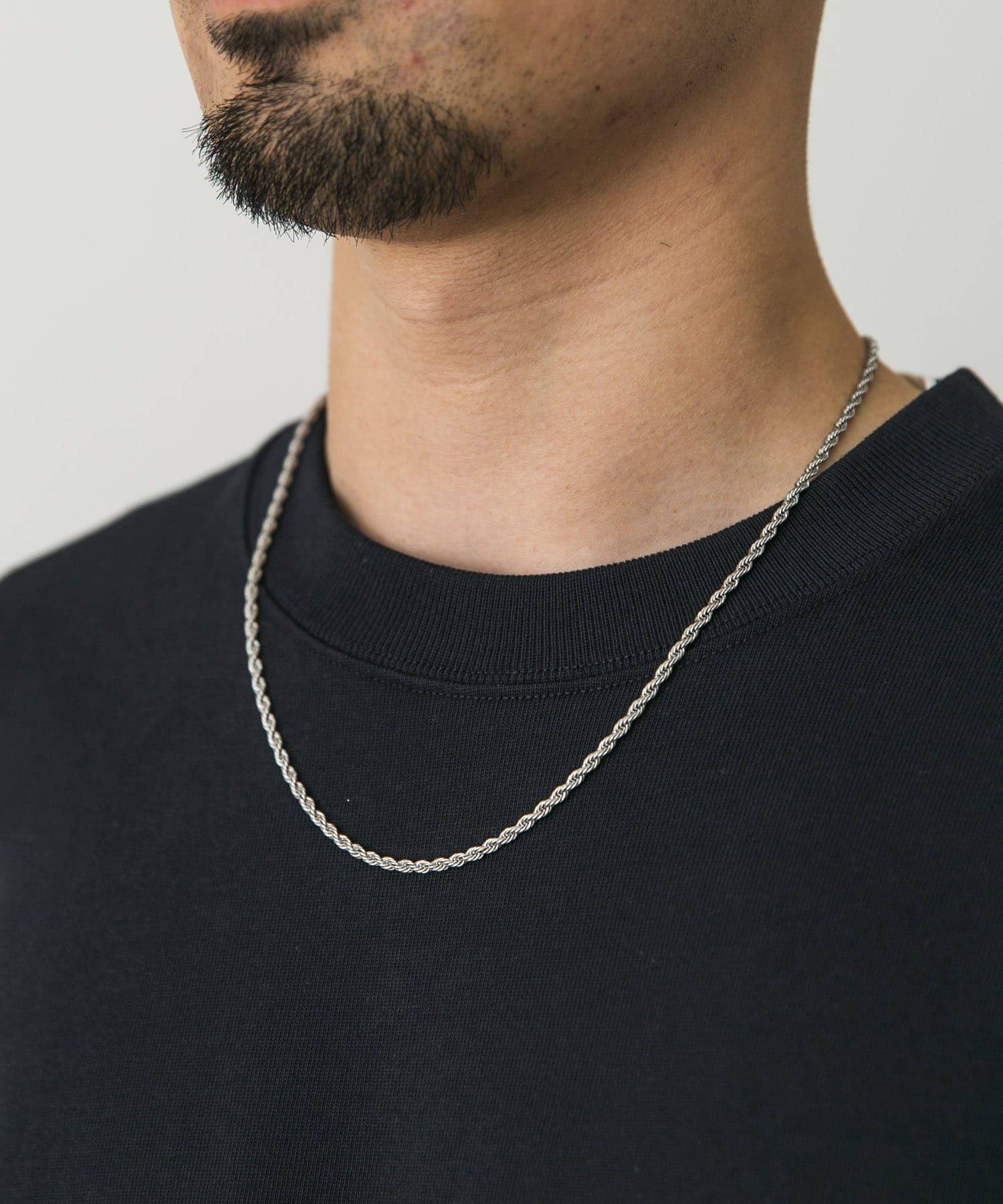 ツイストチェーンネックレス SILVER -