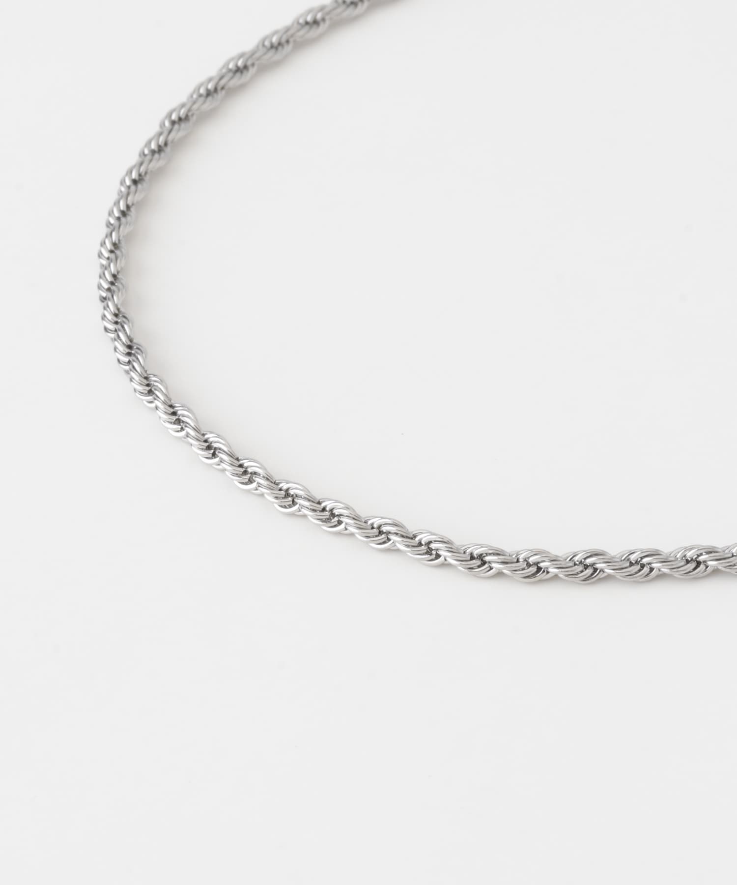 ツイストチェーンネックレス SILVER -