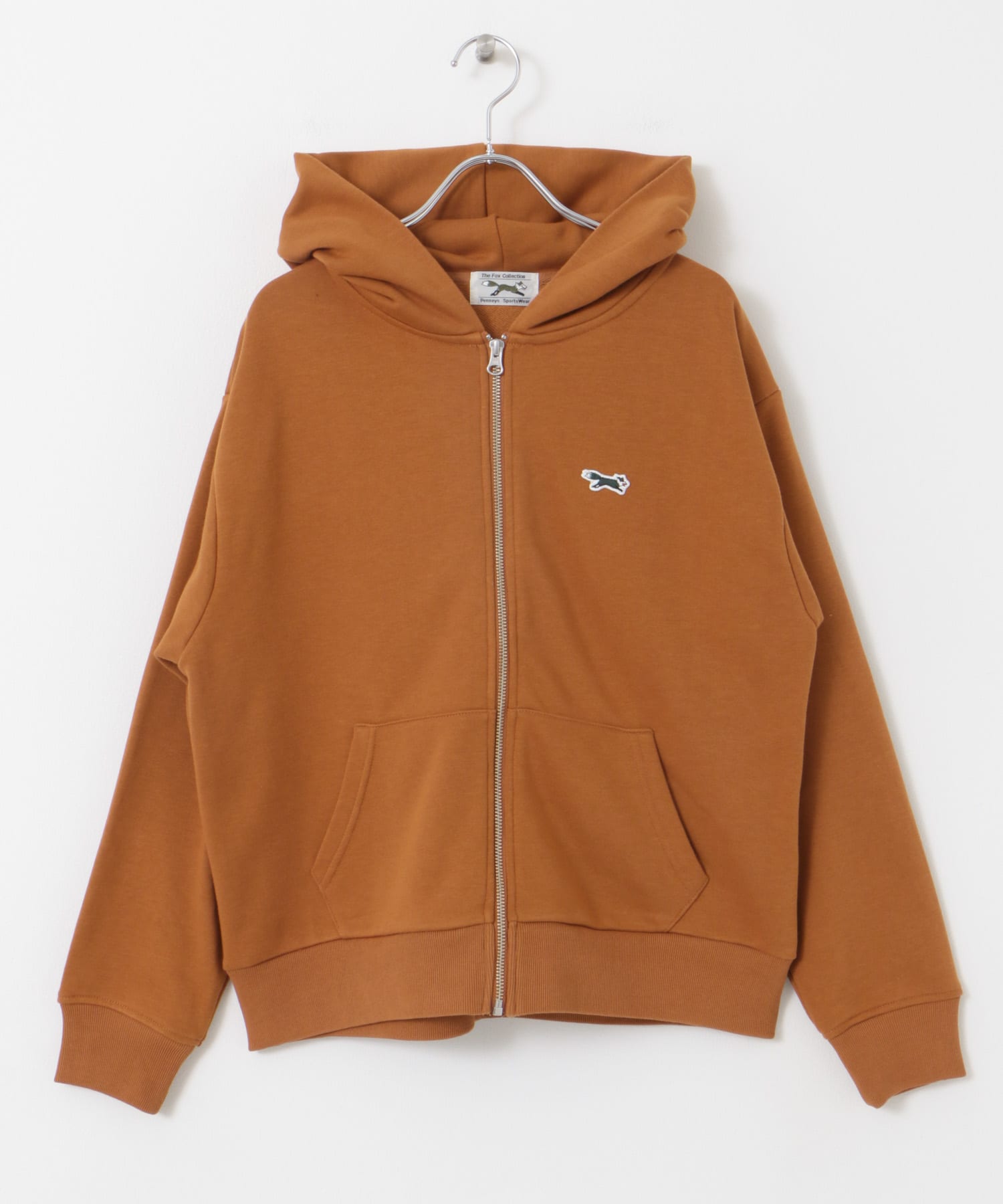 『別注』PENNEYS×DOORS　 THE FOX 裏毛ジップパーカー CAMEL M