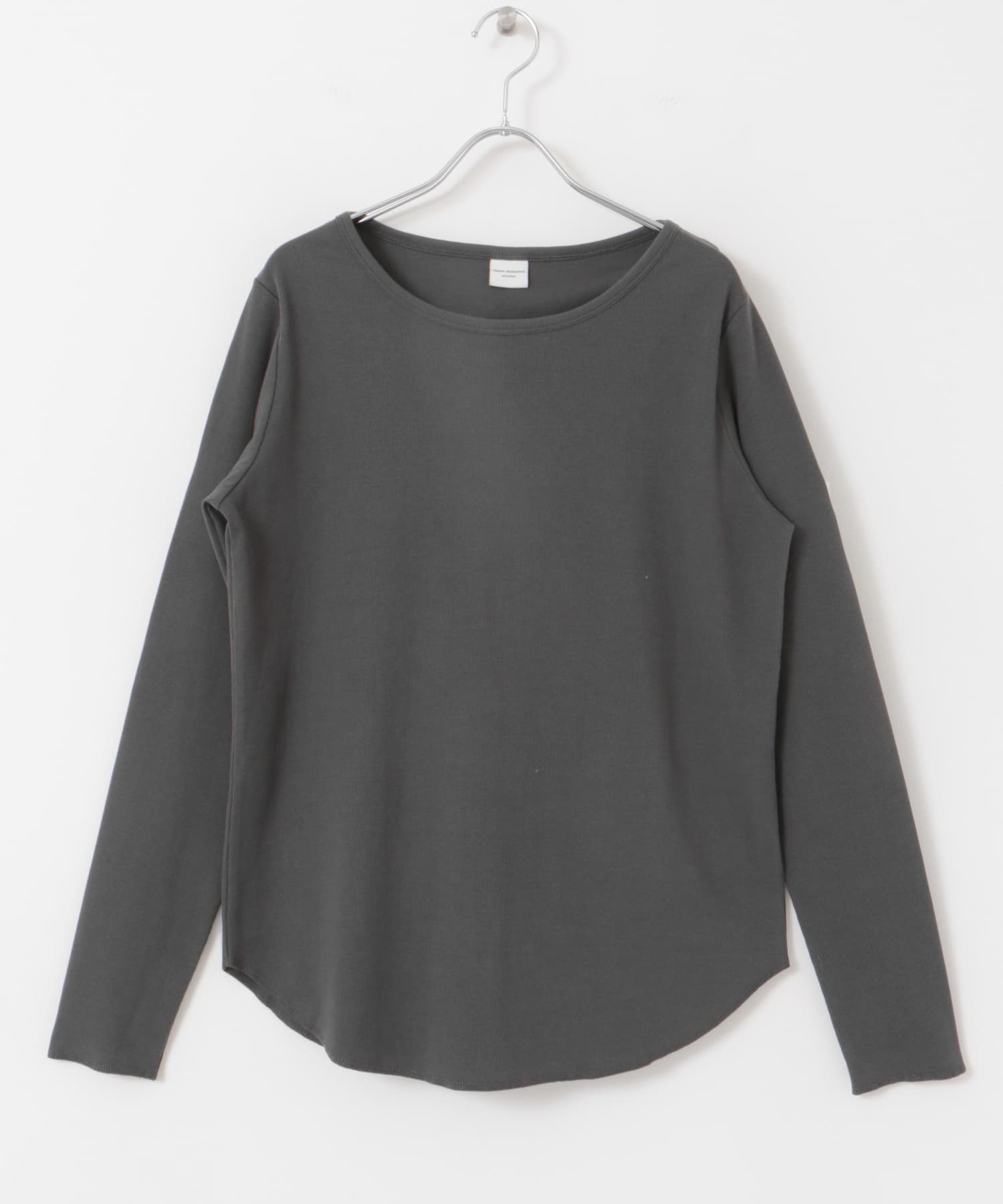 GIZAコットンバックデザインプルオーバー CHARCOAL M