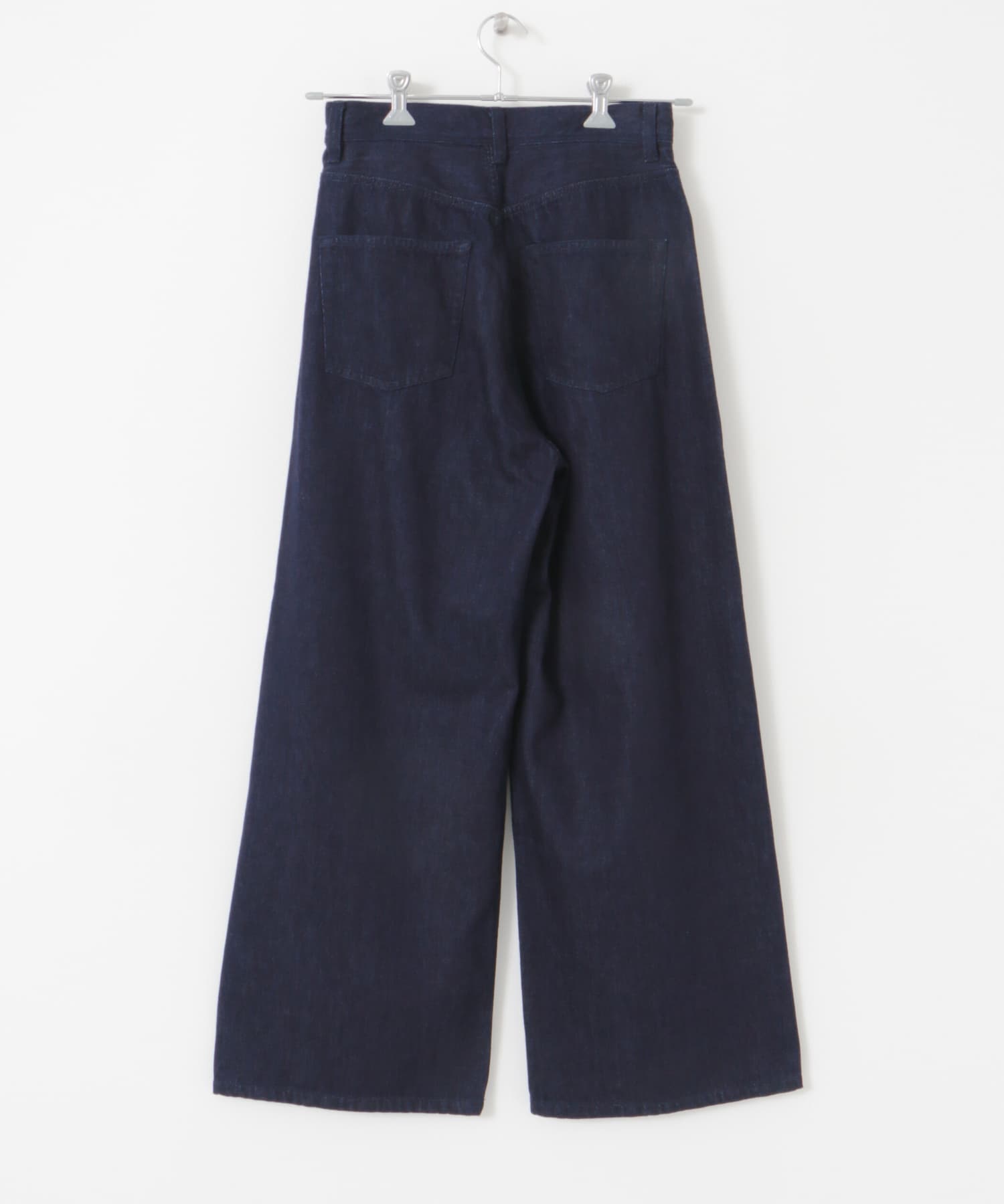 Denim Tuck Wide Pants ONE WASH S