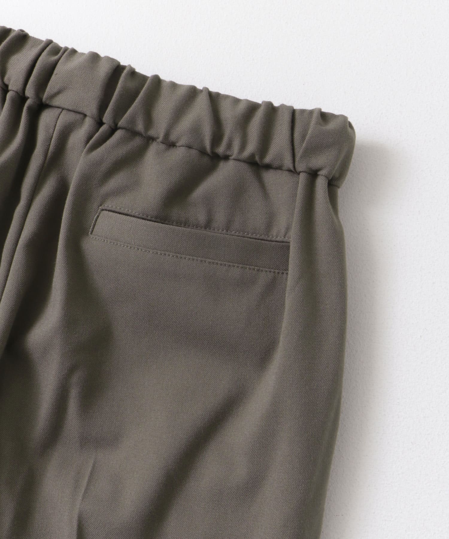ツイルストレッチテーパードイージーパンツ KHAKI XS