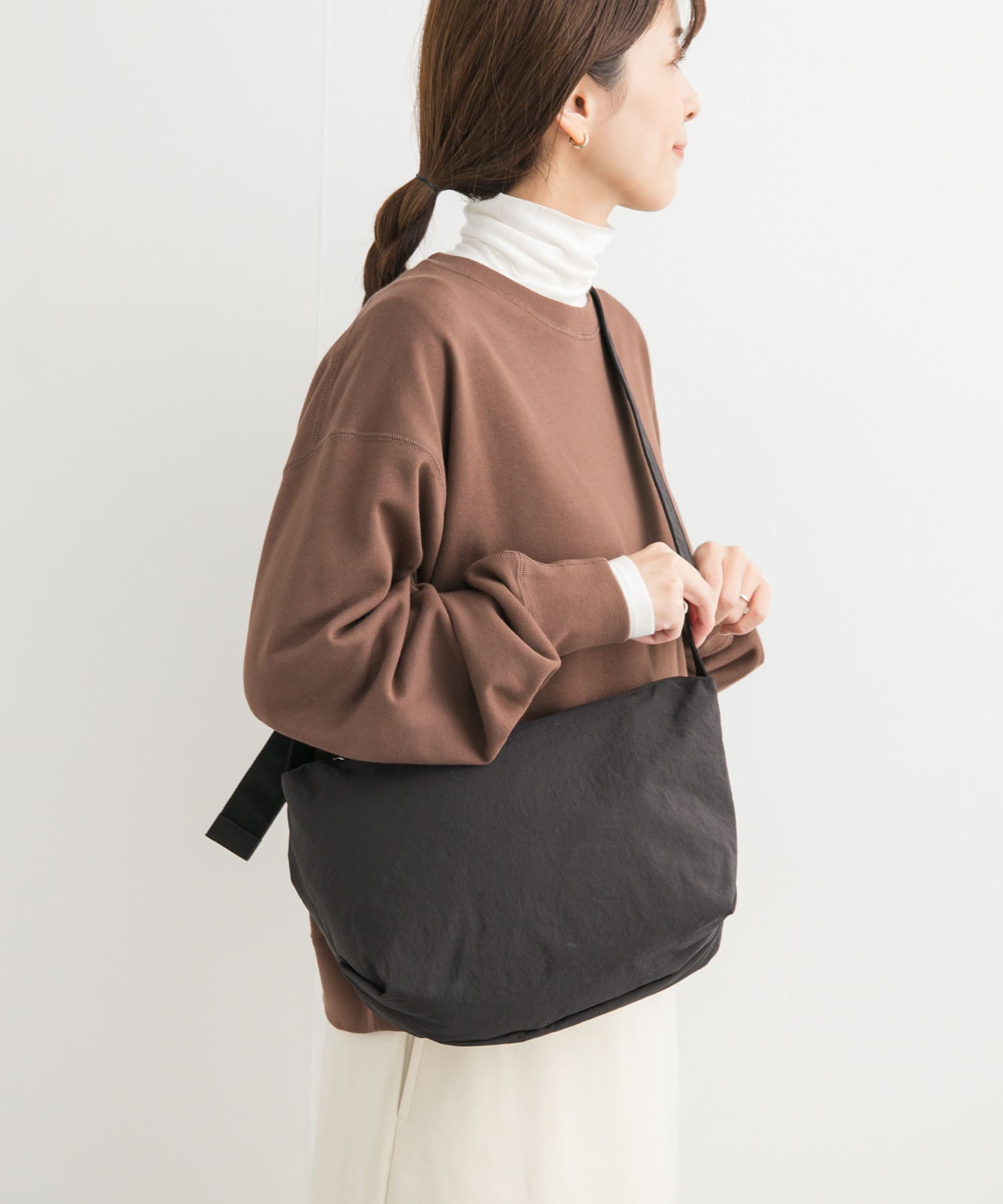 ウォッシャブルミニショルダーバッグ BLACK one
