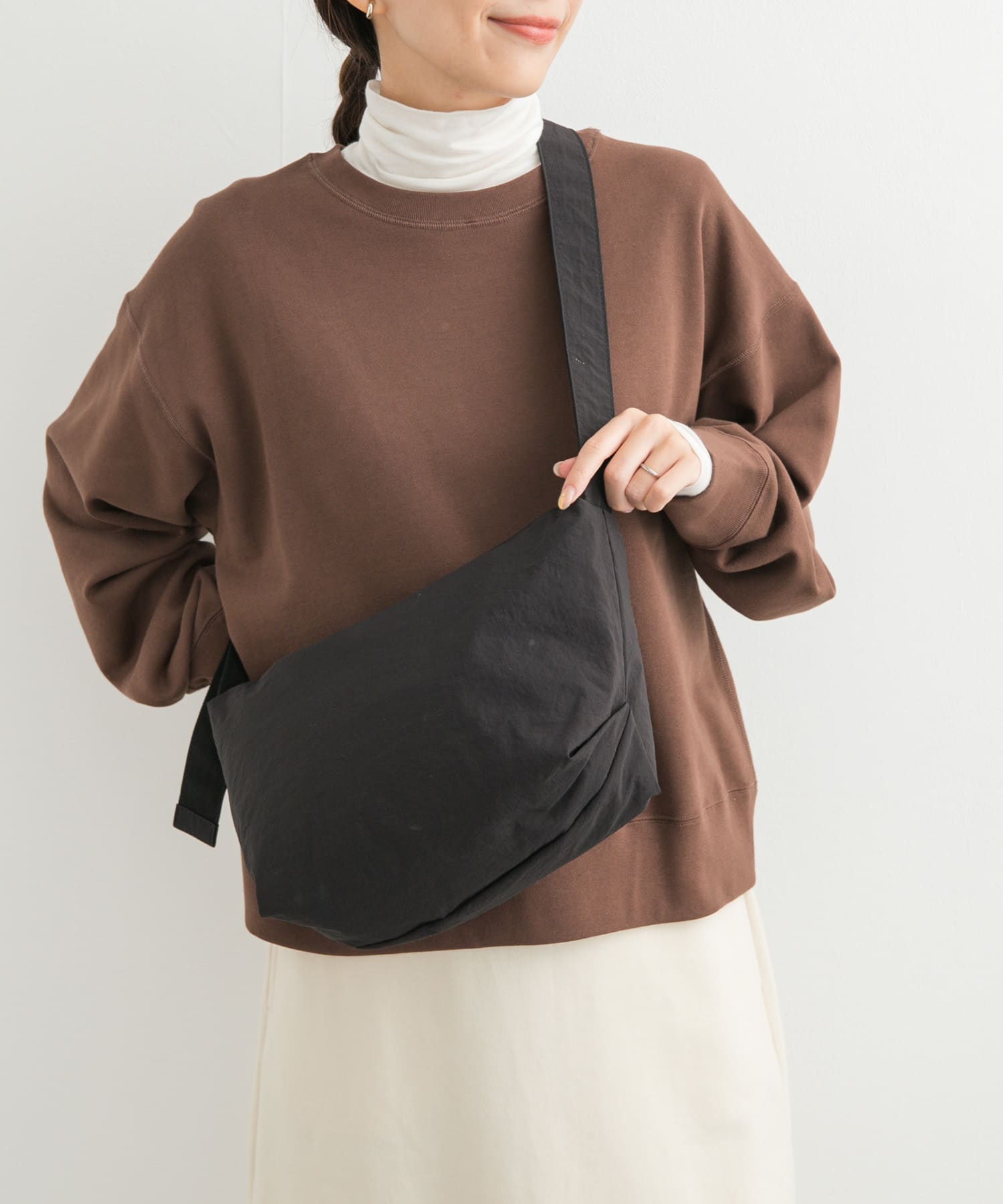 ウォッシャブルミニショルダーバッグ BLACK one
