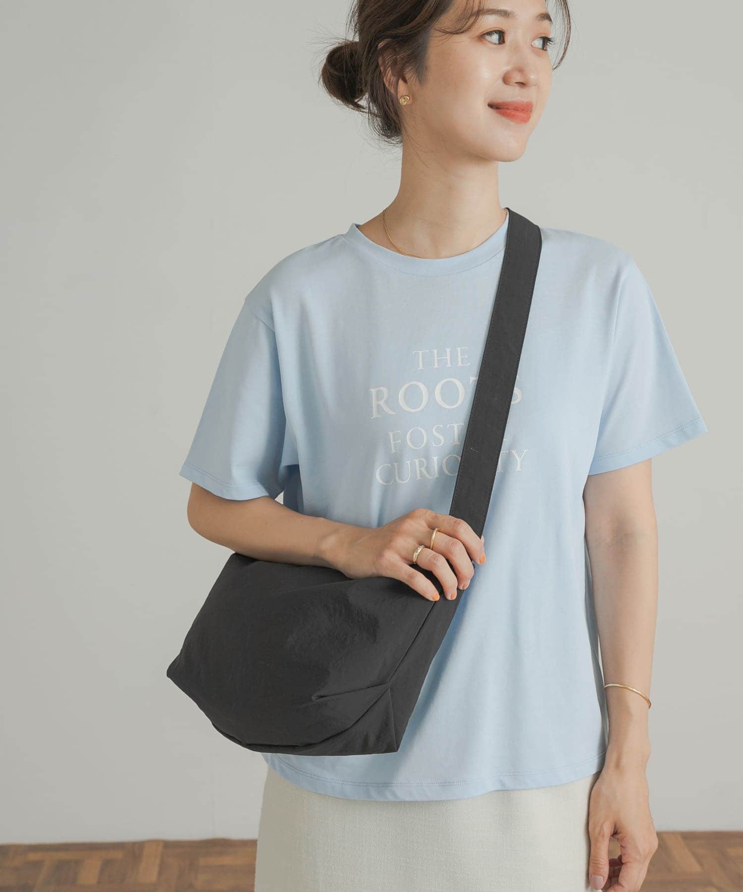 ウォッシャブルミニショルダーバッグ BLACK one