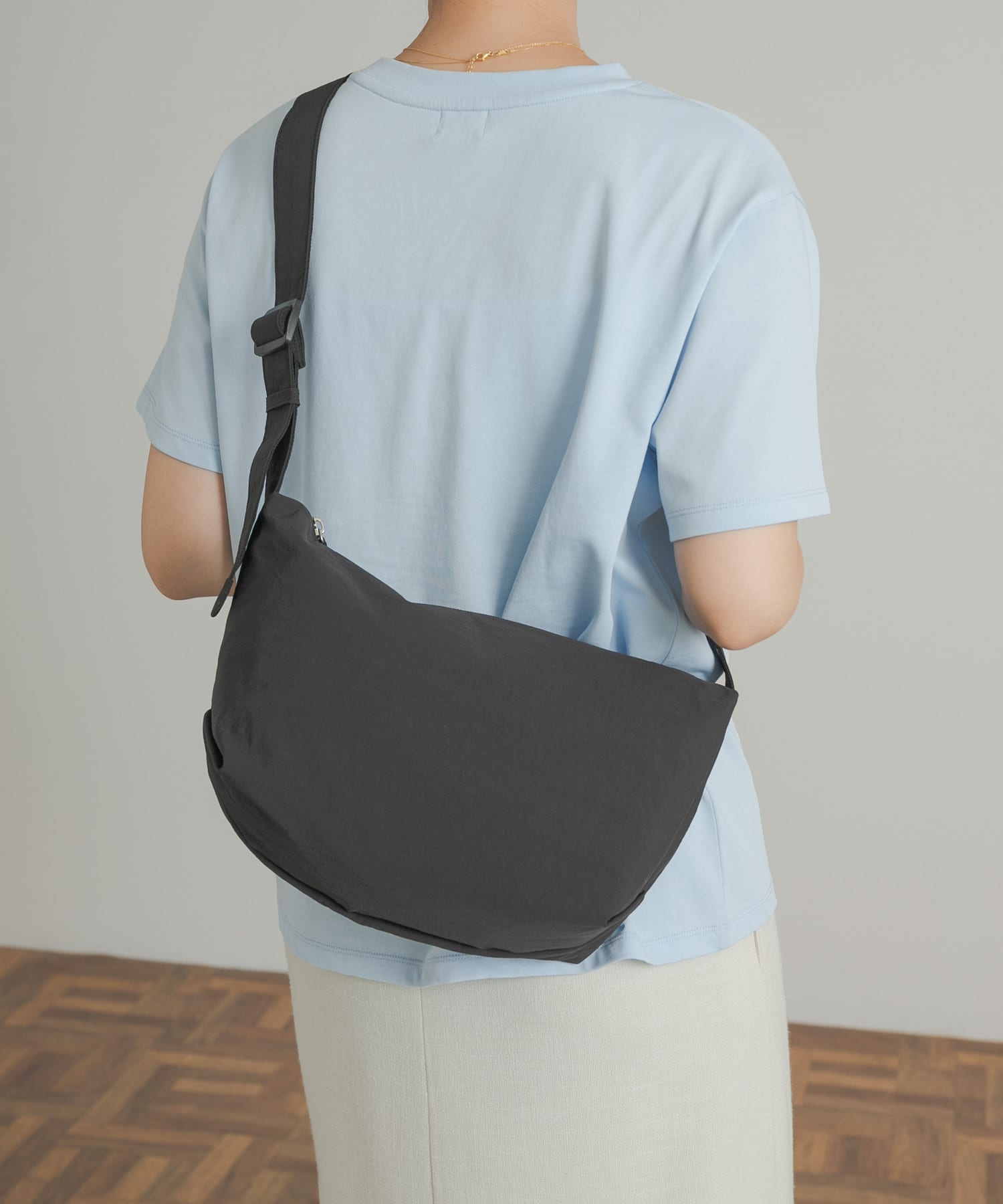 ウォッシャブルミニショルダーバッグ BLACK one