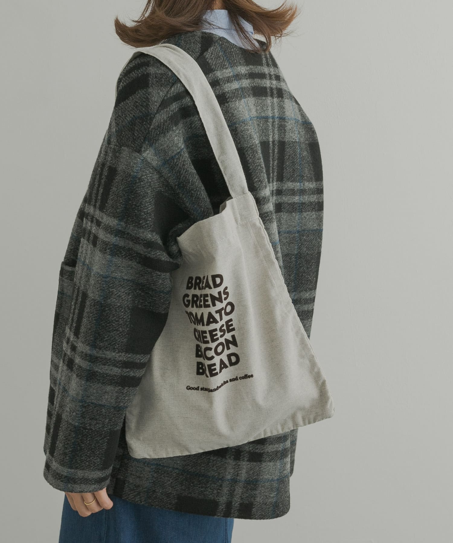 『別注』beej×DOORS　ロゴトート GRAY one