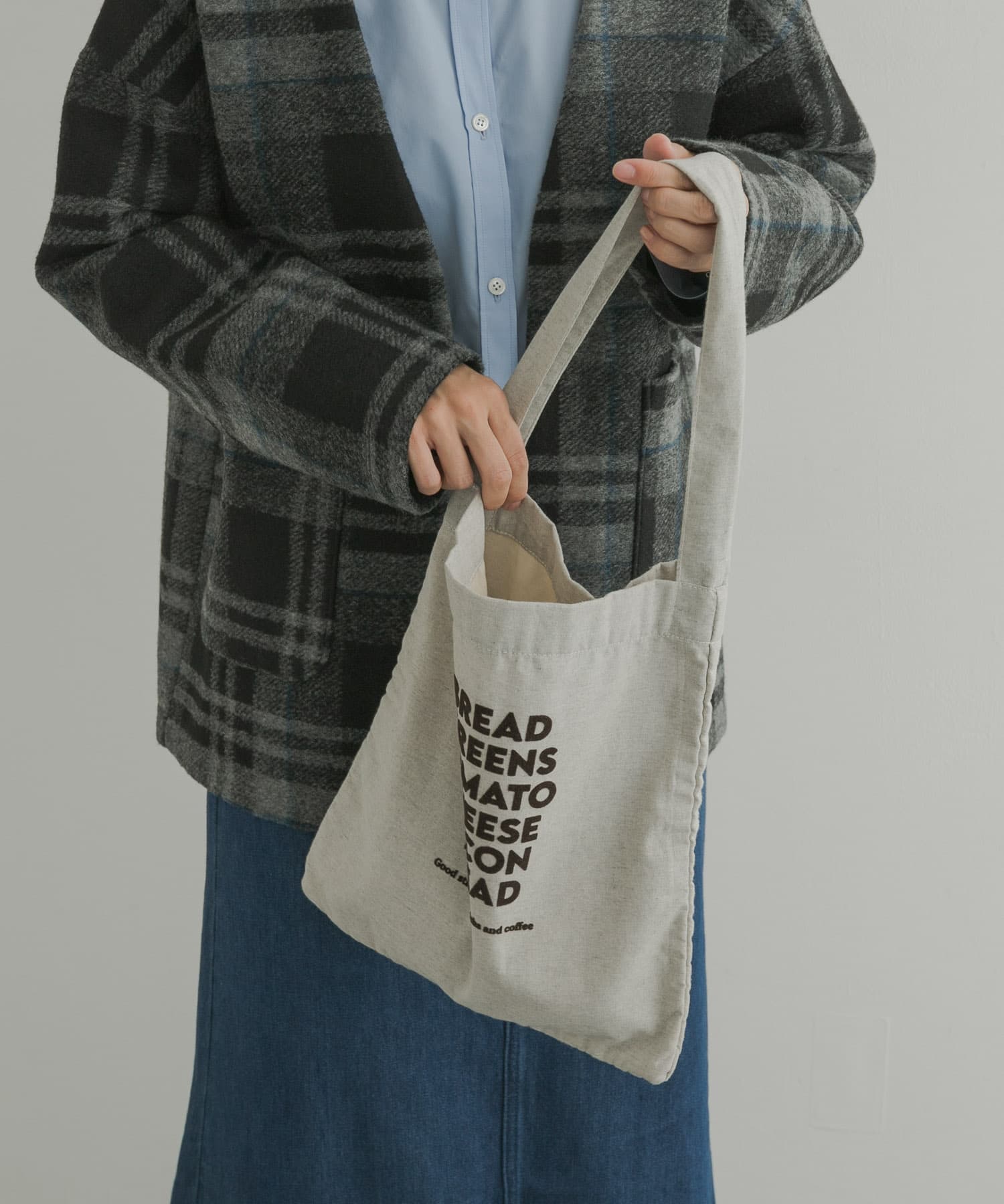 『別注』beej×DOORS　ロゴトート GRAY one