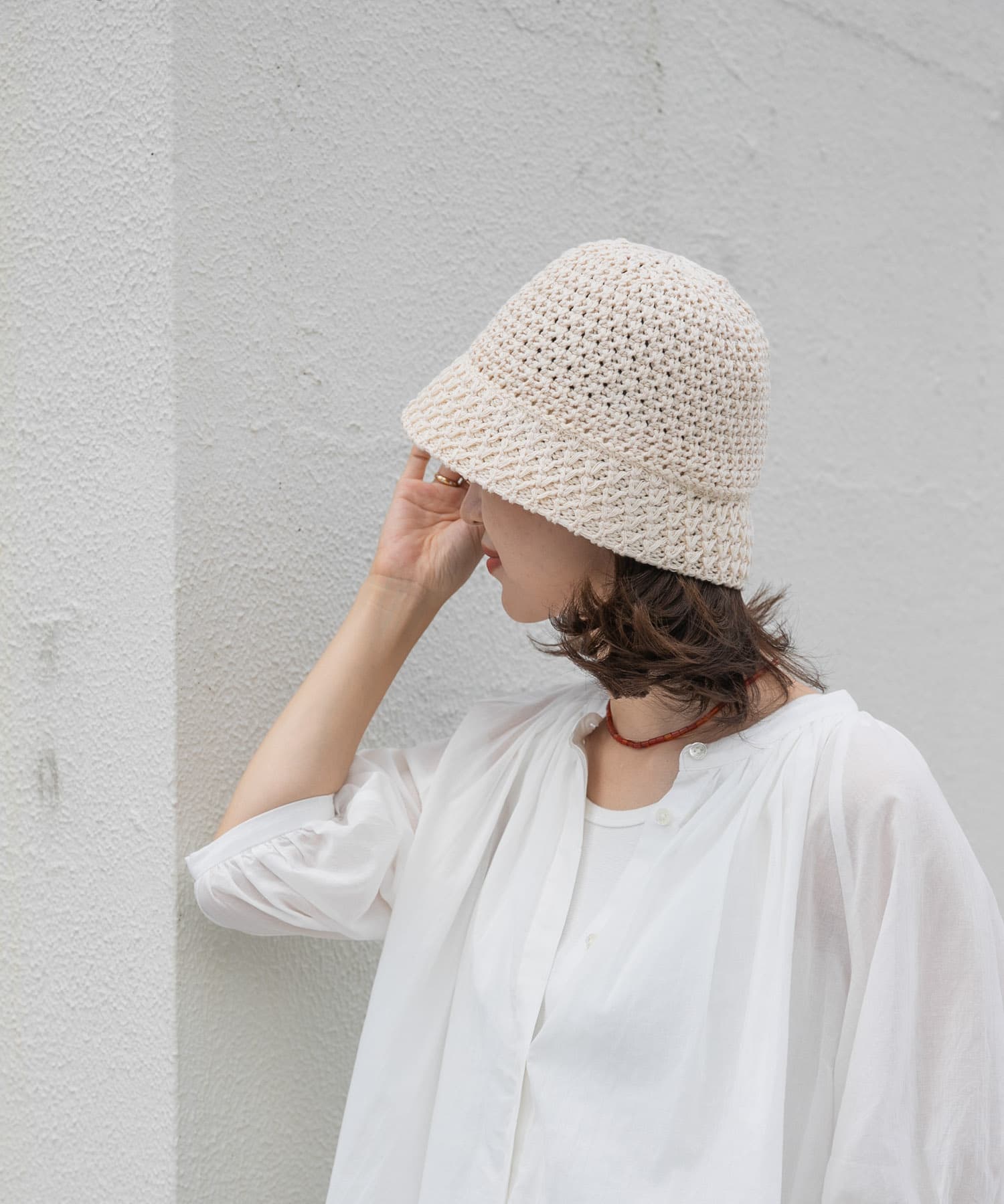 スカシアミベルハット IVORY one