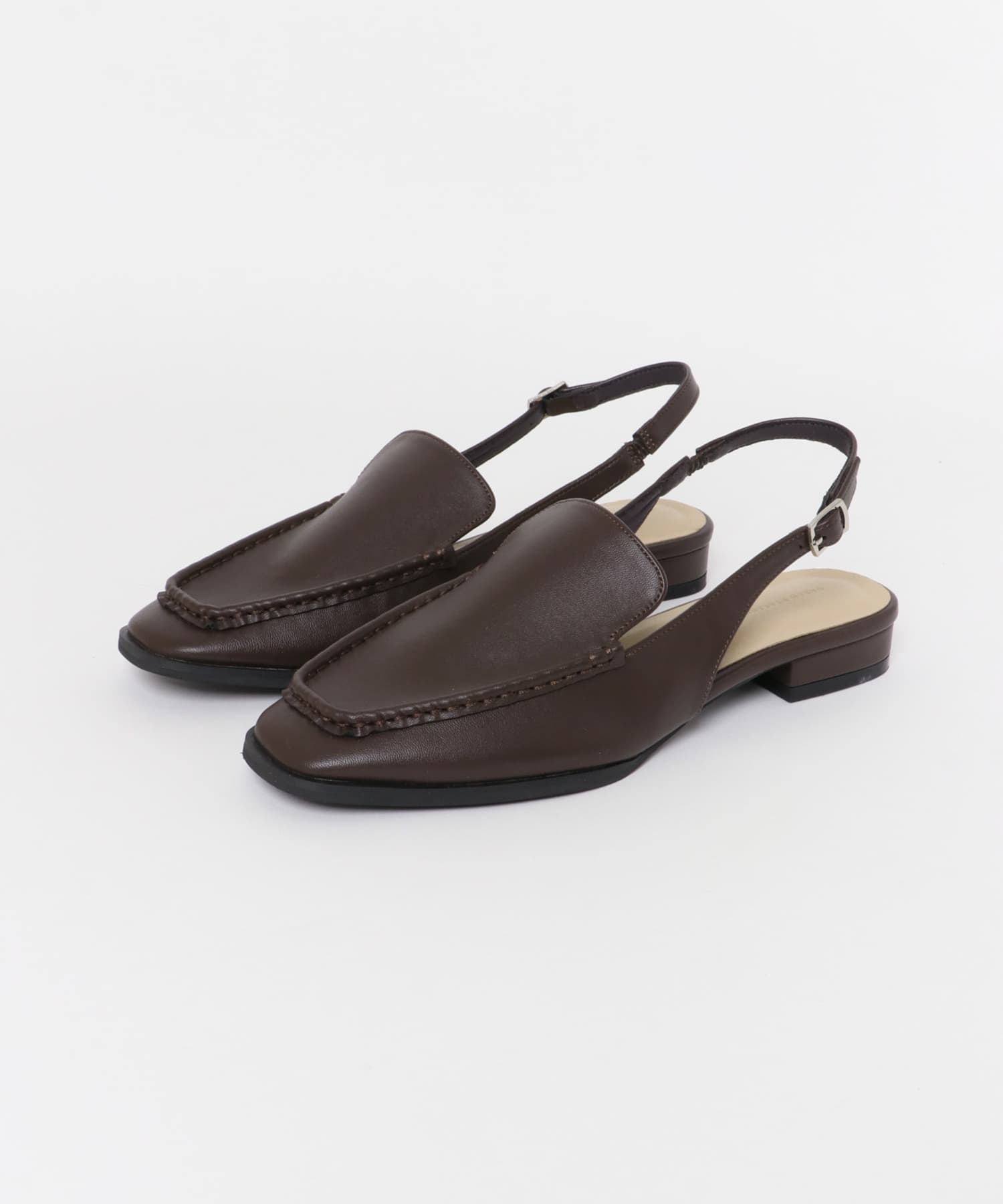 スリングローファー D/BROWN 36