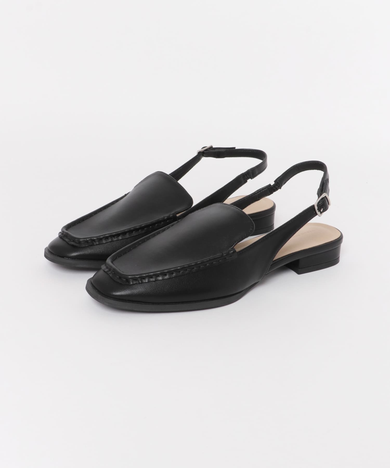 スリングローファー BLACK 36