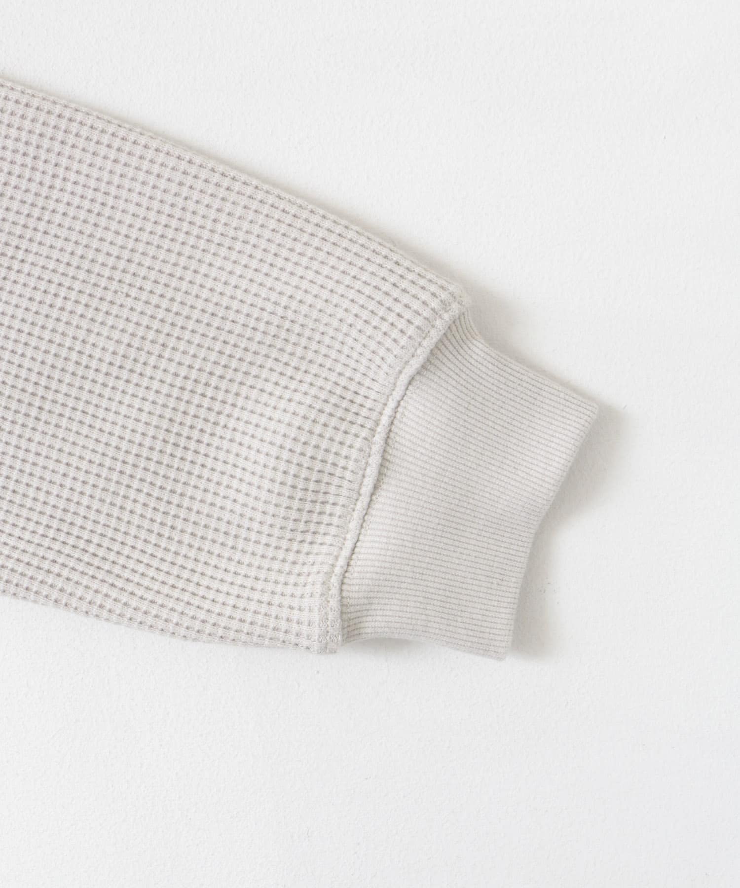 『UR TECH』ワッフルロングスリーブTシャツ GREIGE M