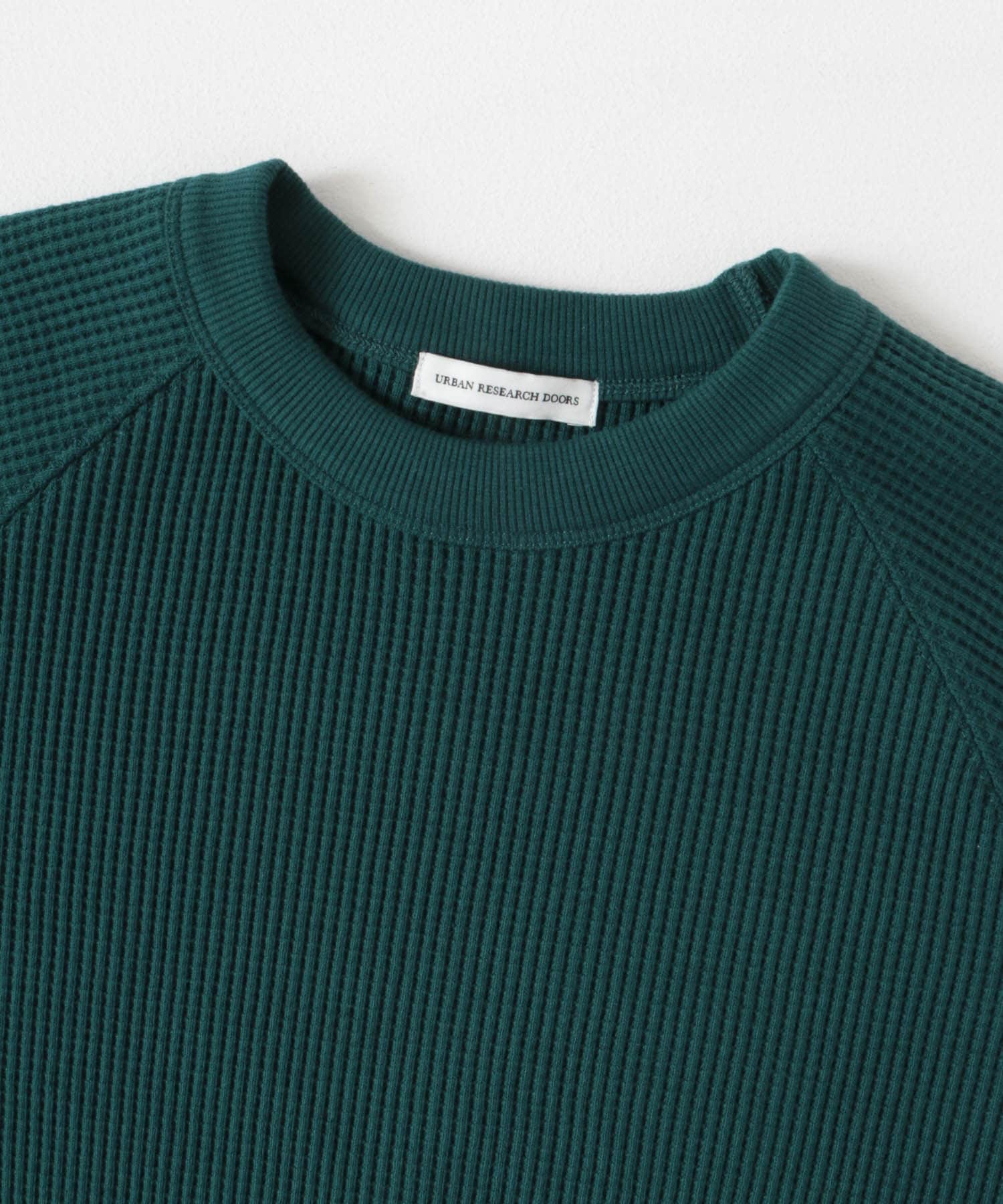 『UR TECH』ワッフルロングスリーブTシャツ GREEN M