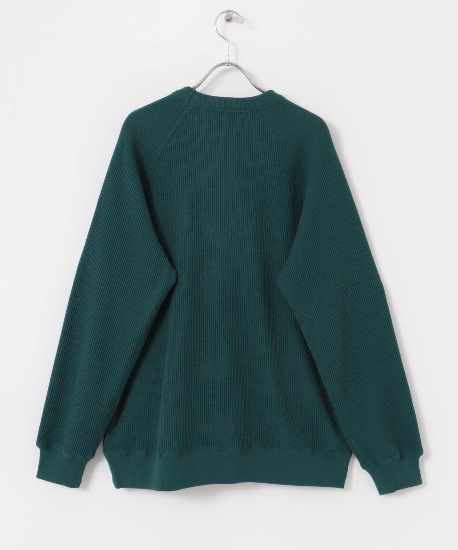 『UR TECH』ワッフルロングスリーブTシャツ GREEN M