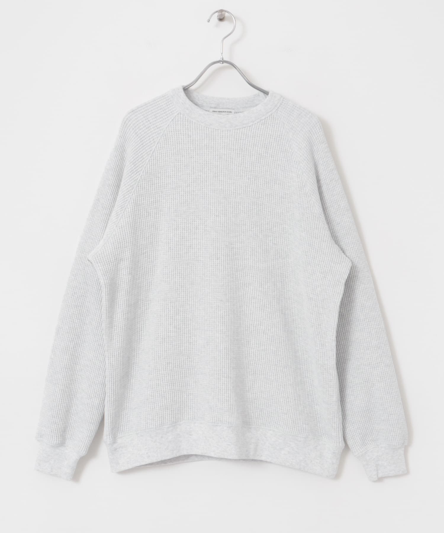 『UR TECH』ワッフルロングスリーブTシャツ MIX WHITE M