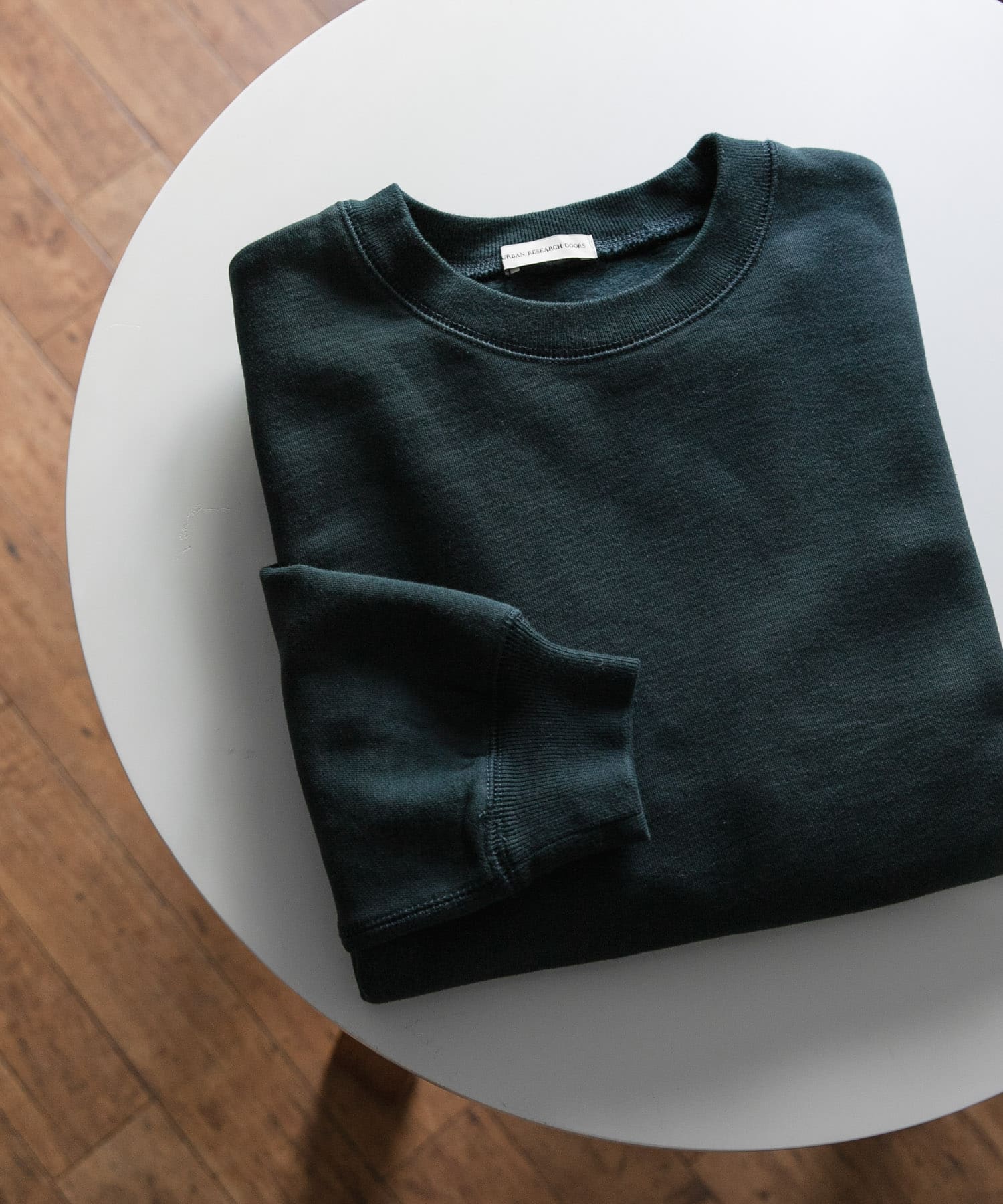 『XLサイズ/WEB限定』裏起毛クルーネックスウェット GREEN M