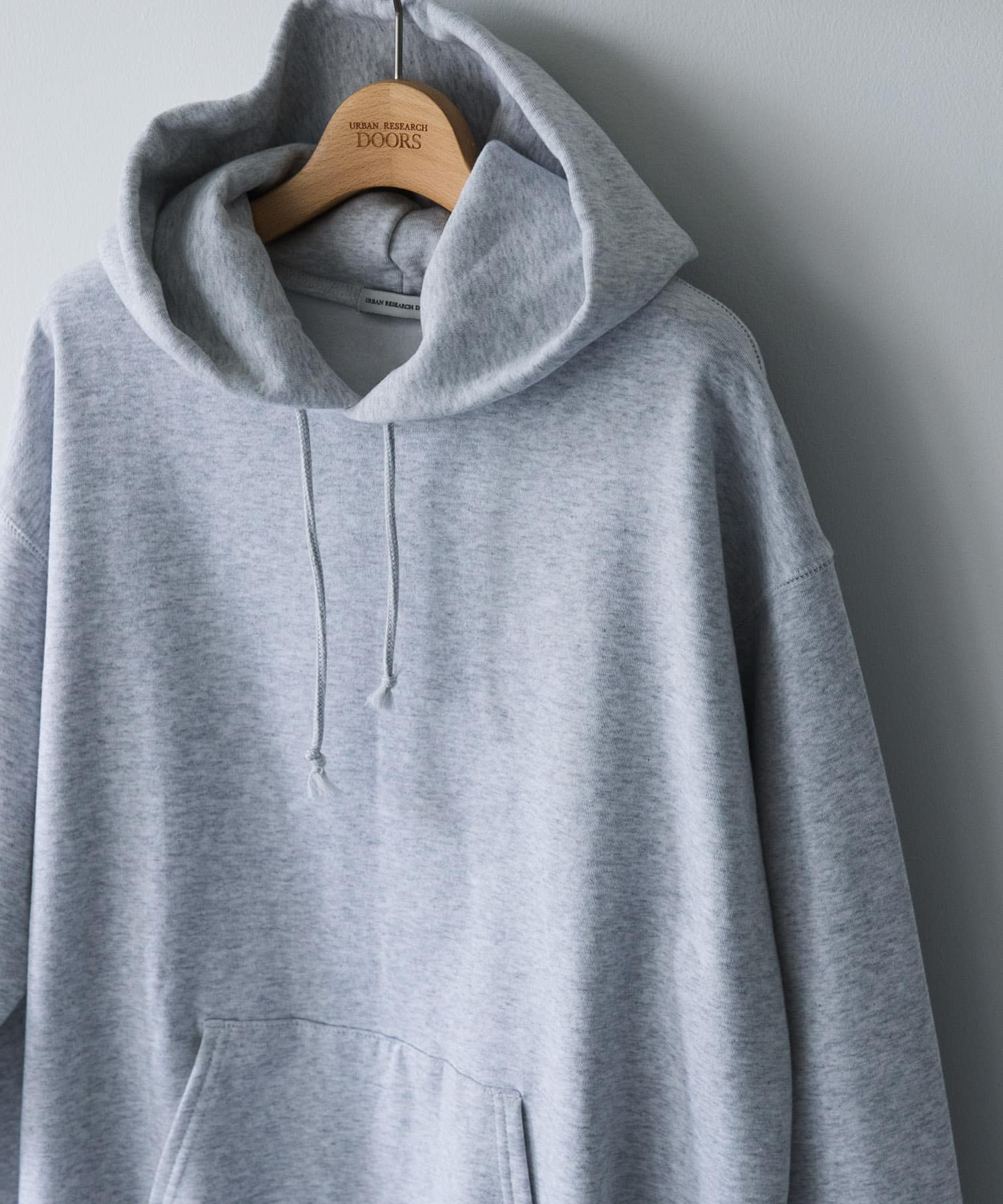『XLサイズ/WEB限定』裏起毛プルオーバーフーディー MIXGRAY M