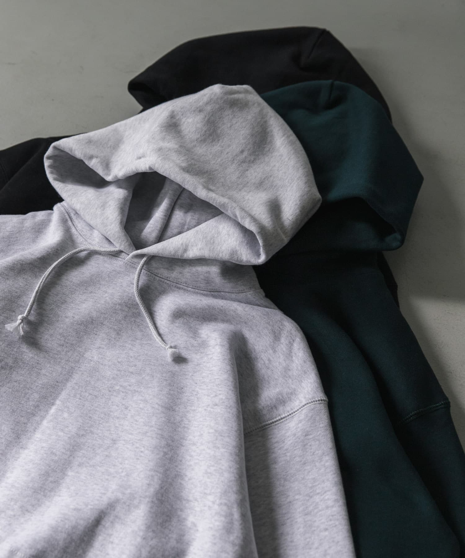 『XLサイズ/WEB限定』裏起毛プルオーバーフーディー MIXGRAY L