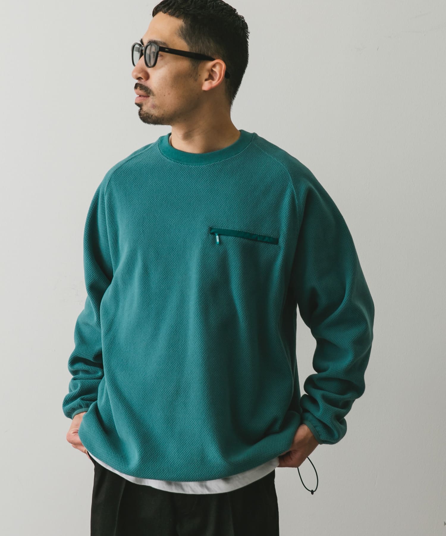UR TECH』ピケフリース プルオーバー(M BLUE GREEN): トップス｜URBAN