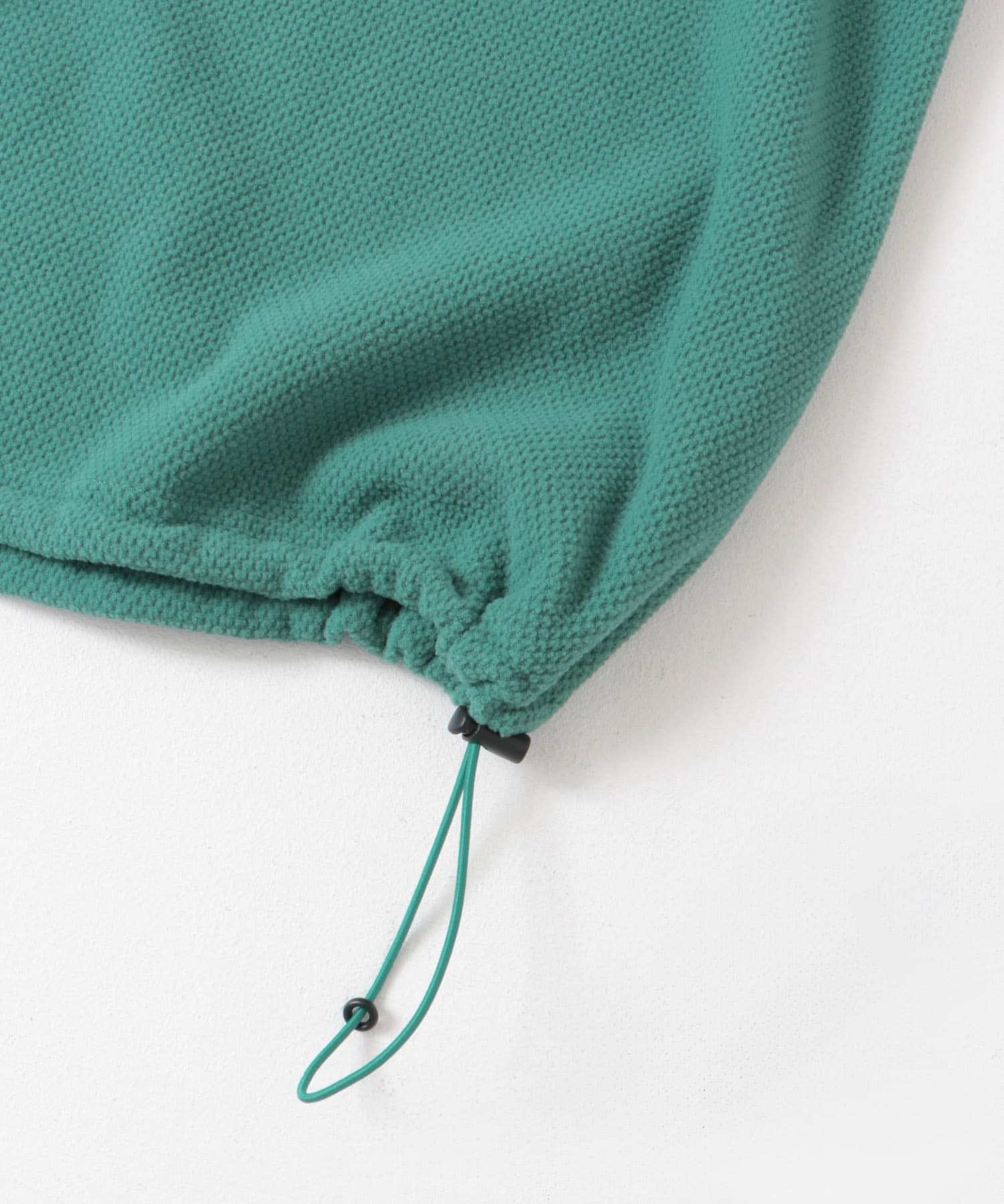 『UR TECH』ピケフリース プルオーバー BLUE GREEN M