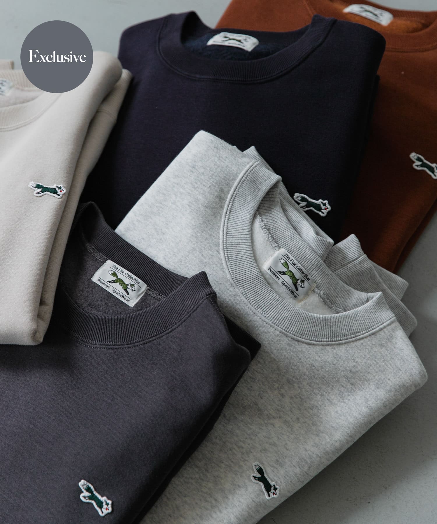 『XLサイズ/WEB限定』『別注』PENNEYS×DOORS　THE FOX クルーネックスウェット ASH L