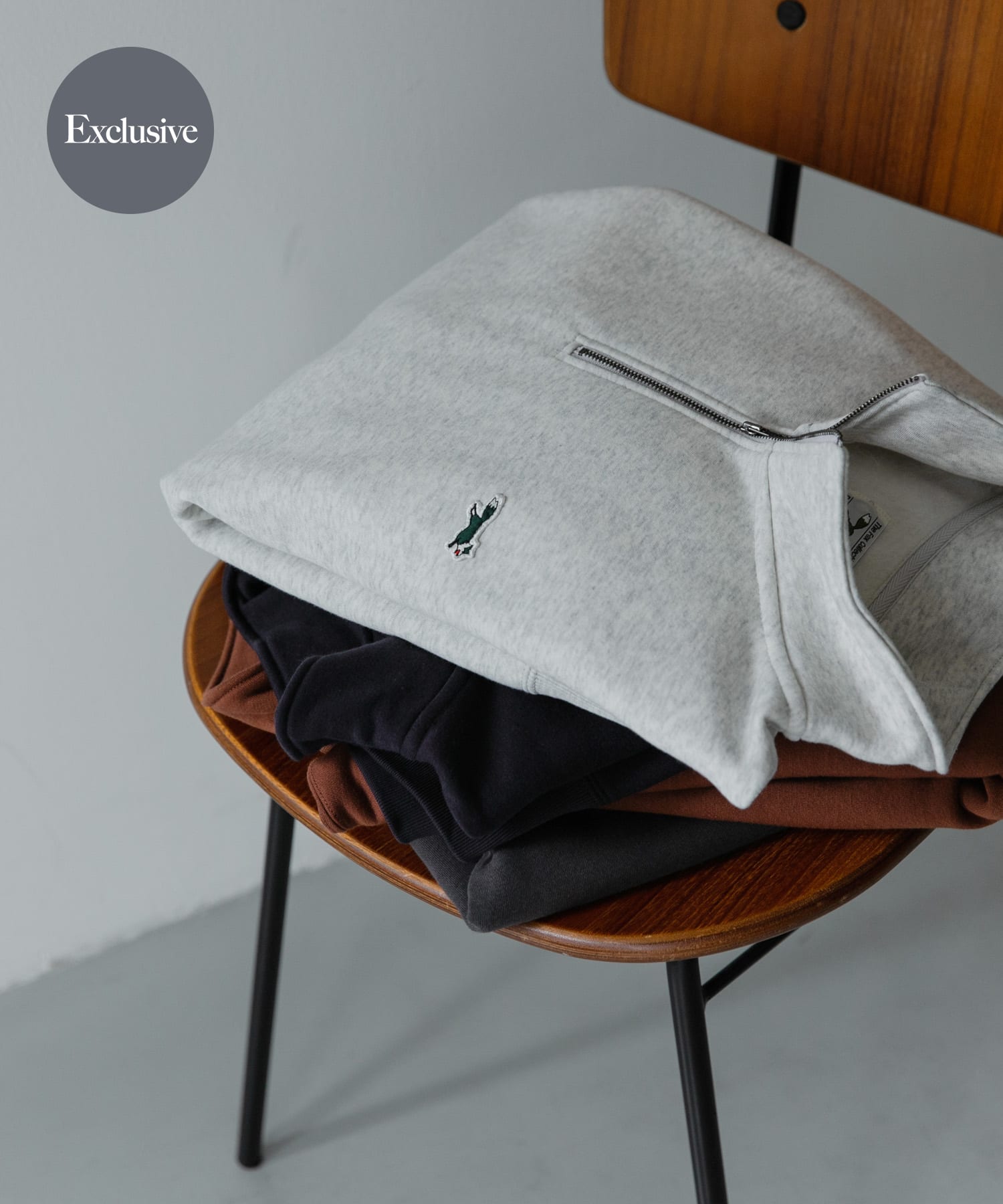 『XLサイズ/WEB限定』『別注』PENNEYS×DOORS　THE FOX ハーフジップスウェット ASH L
