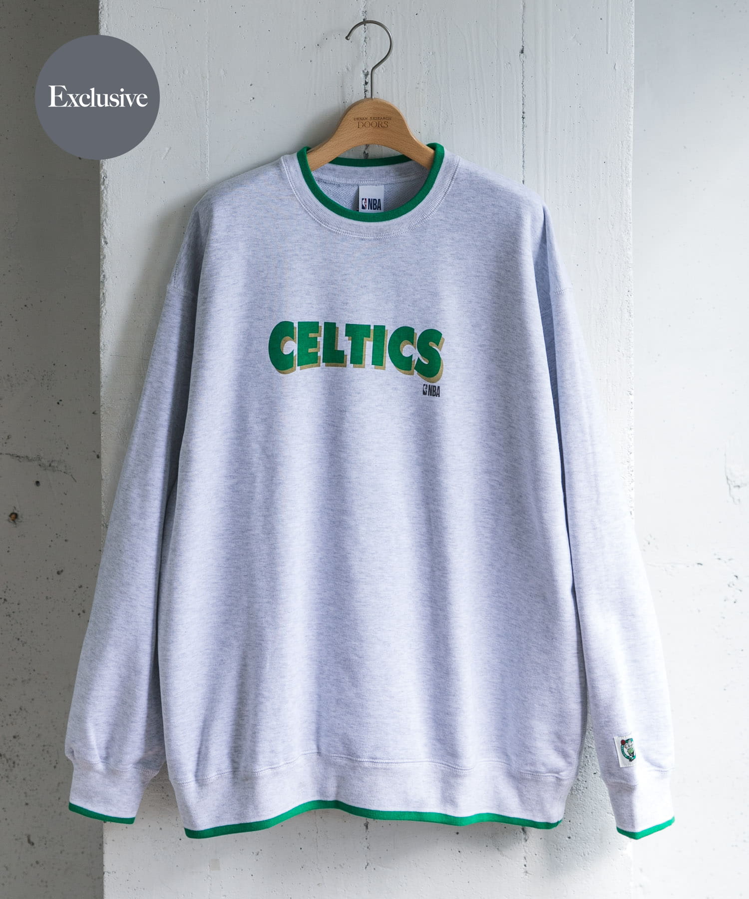 『別注』NBA×DOORS　プリントスウェット MIXWHITE② M