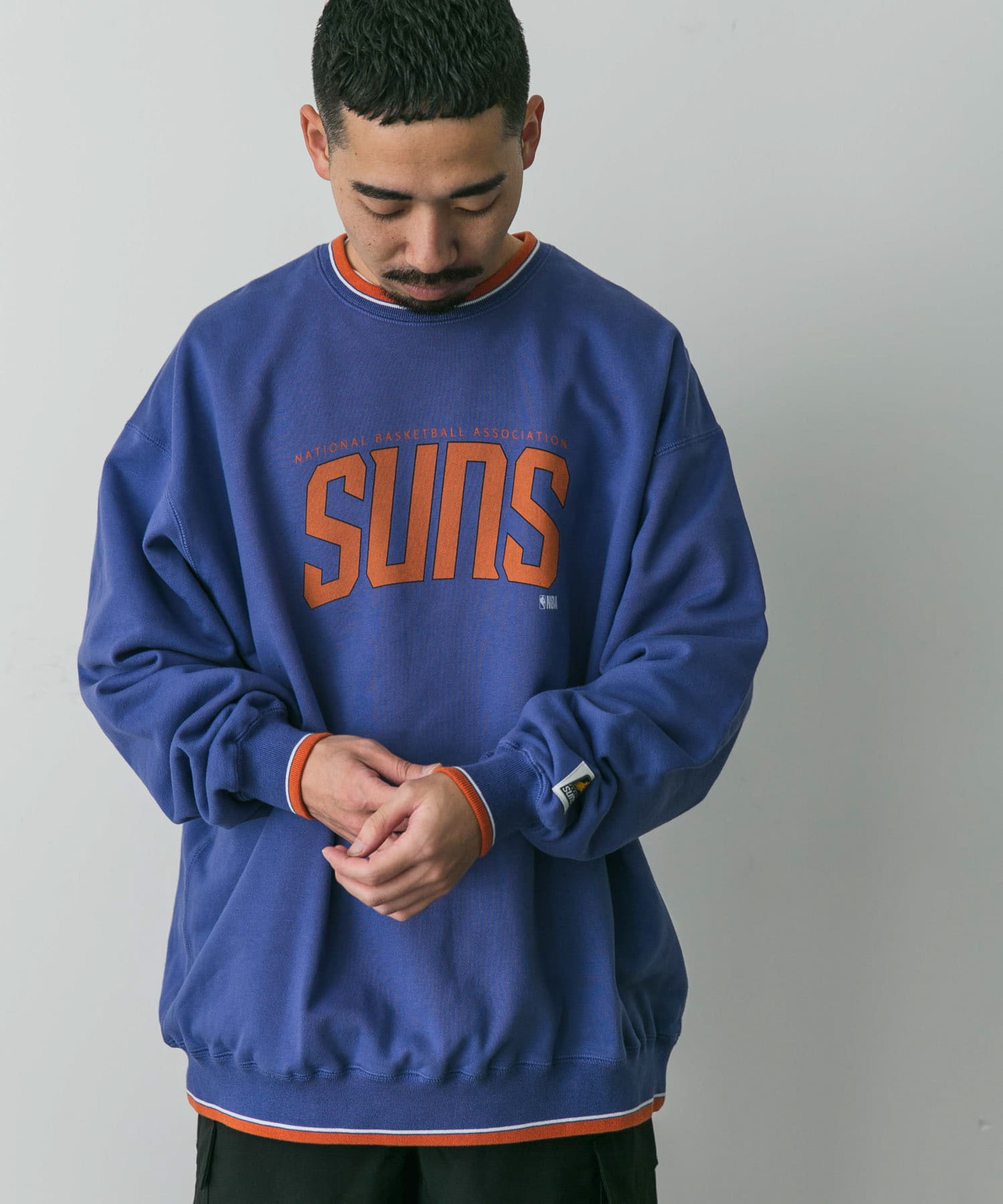 別注』NBA×DOORS プリントスウェット(M MIXWHITE①): トップス