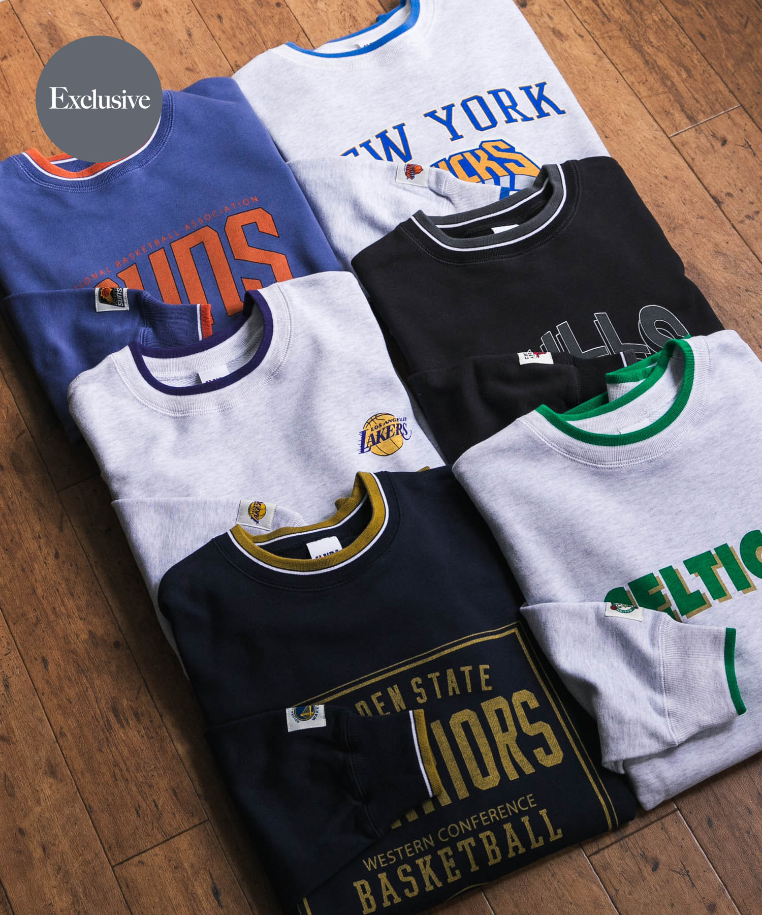 『別注』NBA×DOORS　プリントスウェット MIXWHITE① L