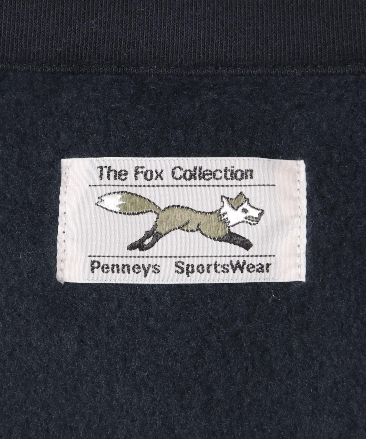 『別注』PENNEYS×DOORS　THE FOX ジップポロスウェット NAVY M