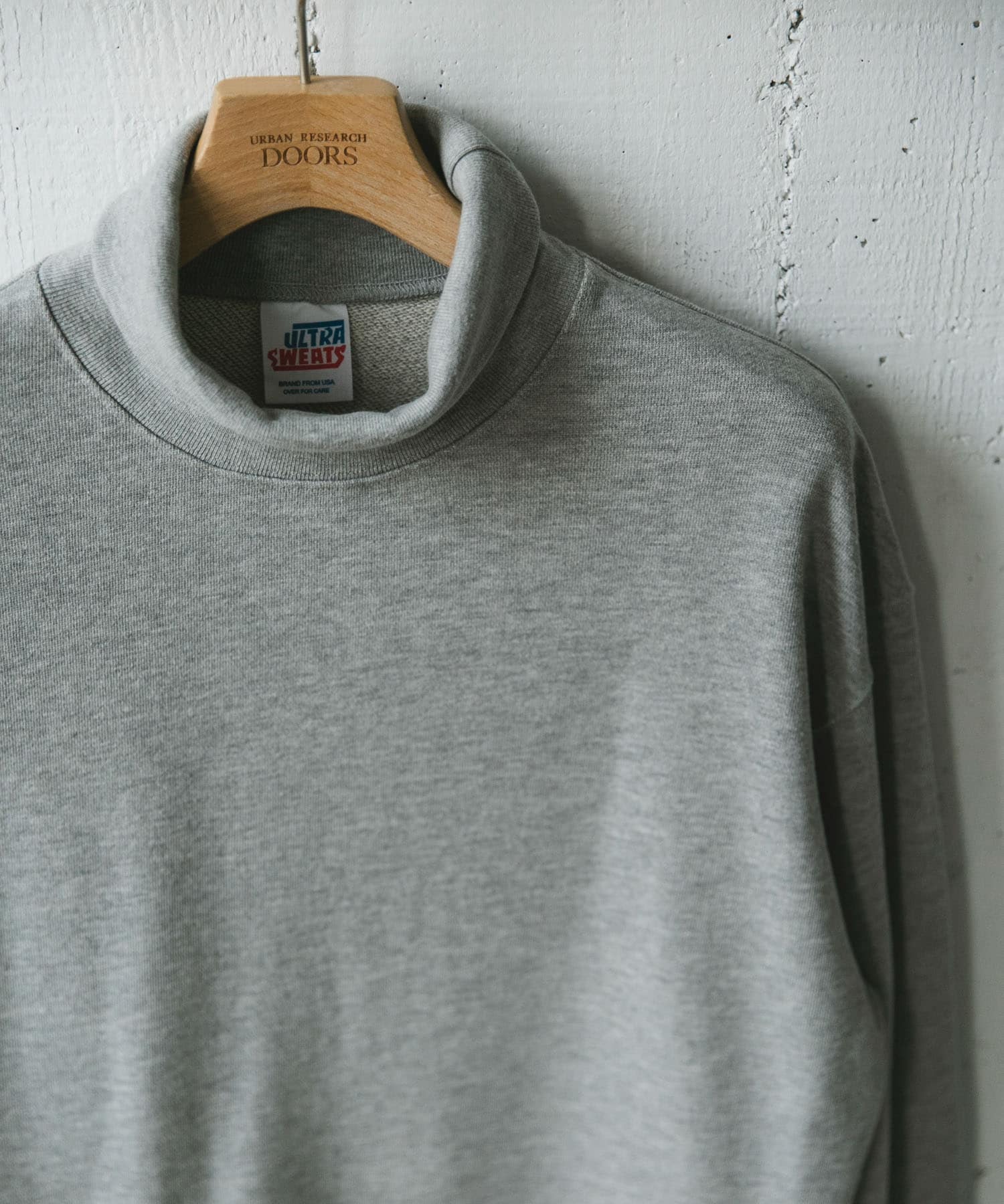 ULTRA SWEATS タートルスウェット MIX GRAY M