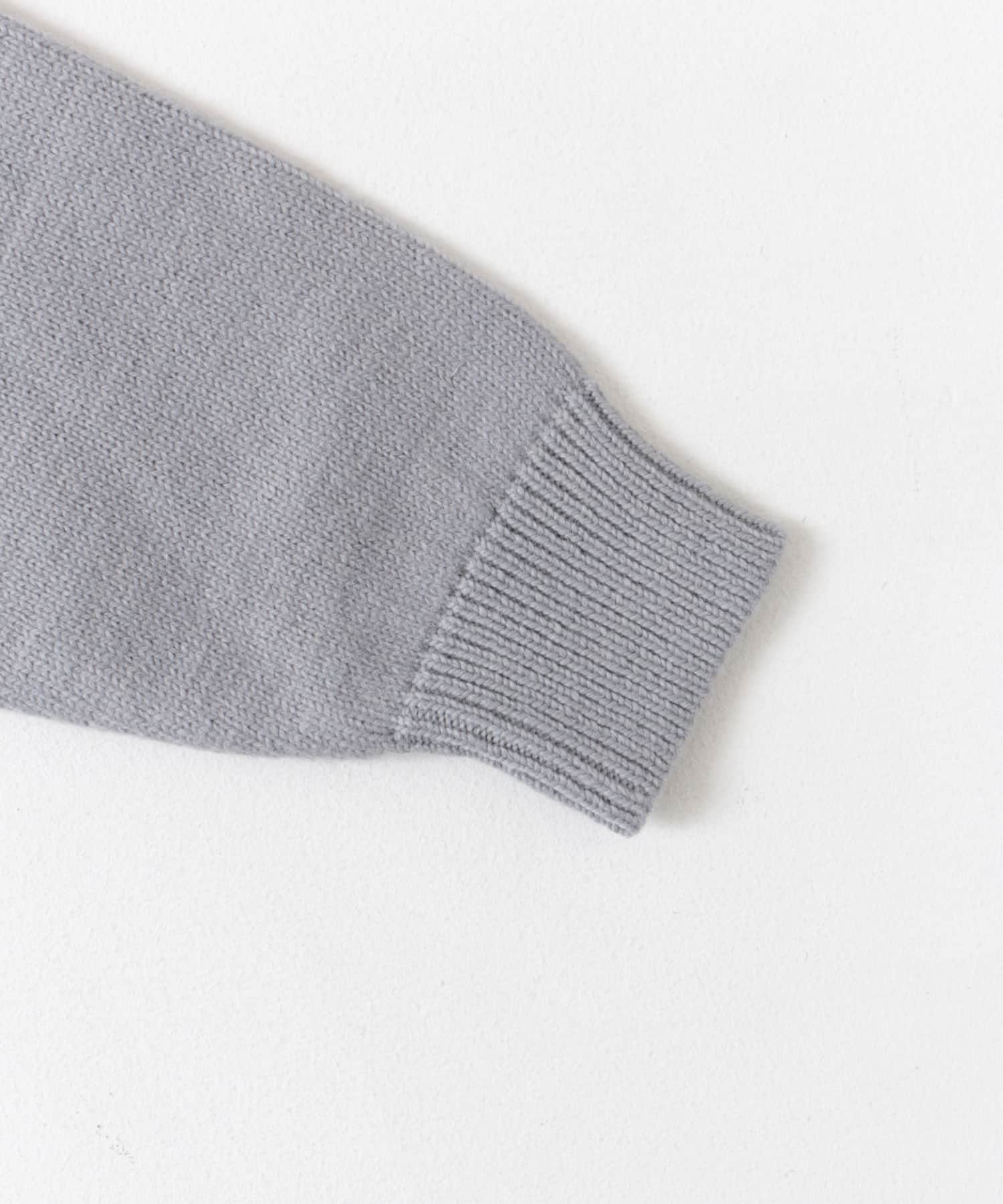 『XLサイズ/WEB限定』チュニジアウール クルーネック ニット GRAY M