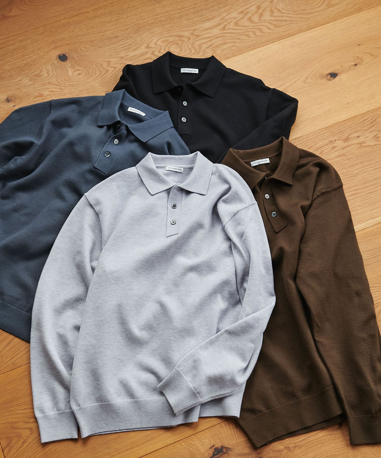 『UR TECH 200日ニット』ポロシャツ ASH GRAY M