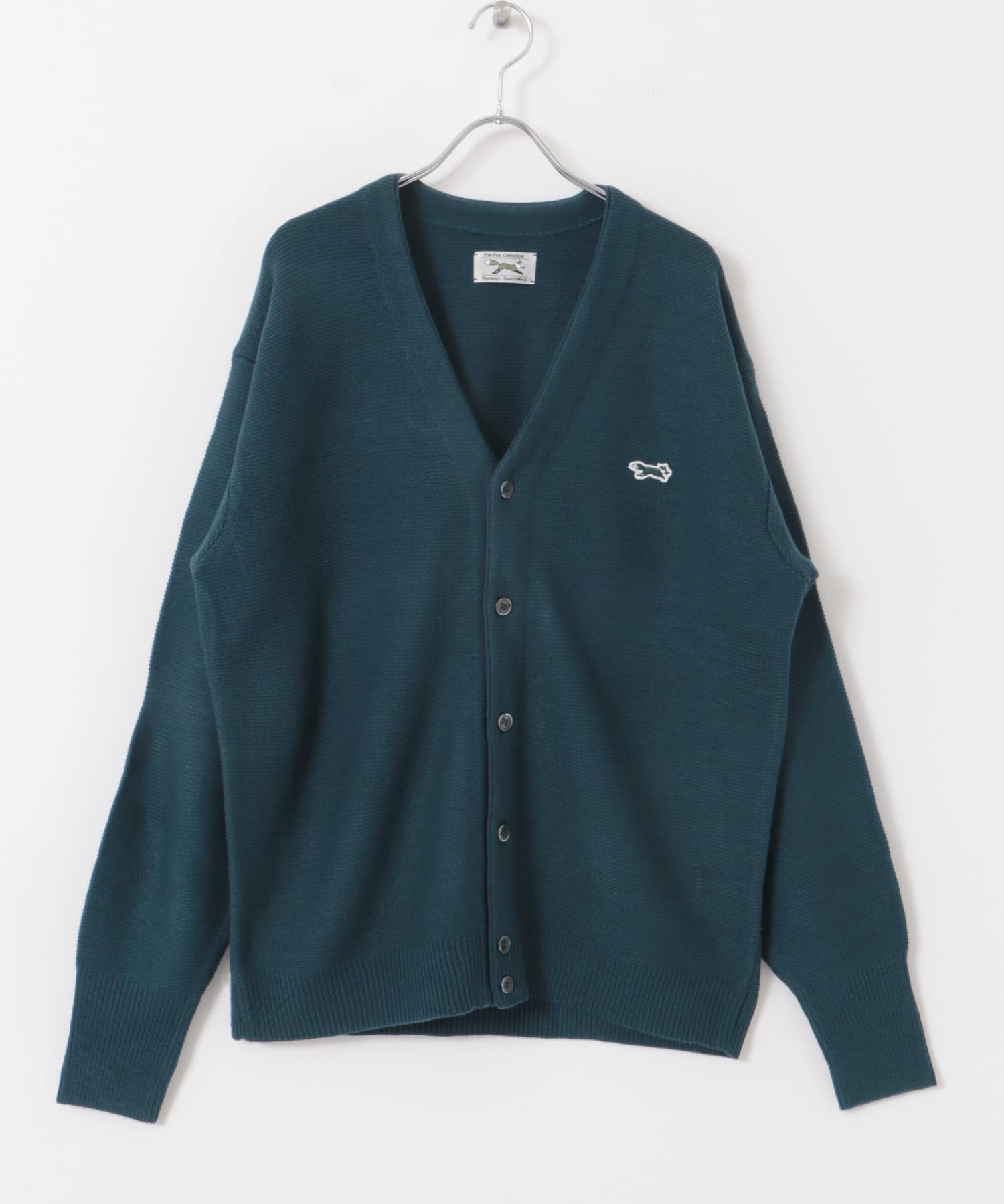 『XLサイズ/WEB限定』『別注』PENNEYS×DOORS　THE FOX Vネックカーディガン BLUE GREEN M