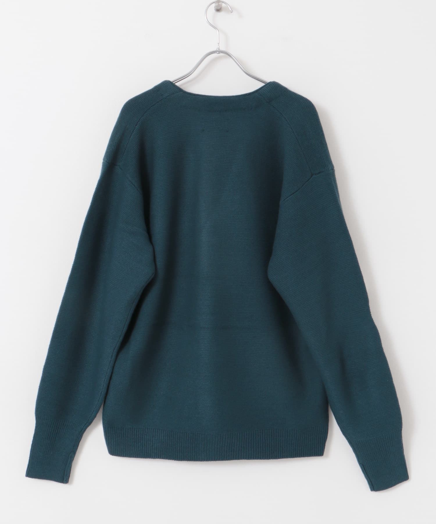 『XLサイズ/WEB限定』『別注』PENNEYS×DOORS　THE FOX Vネックカーディガン BLUE GREEN M