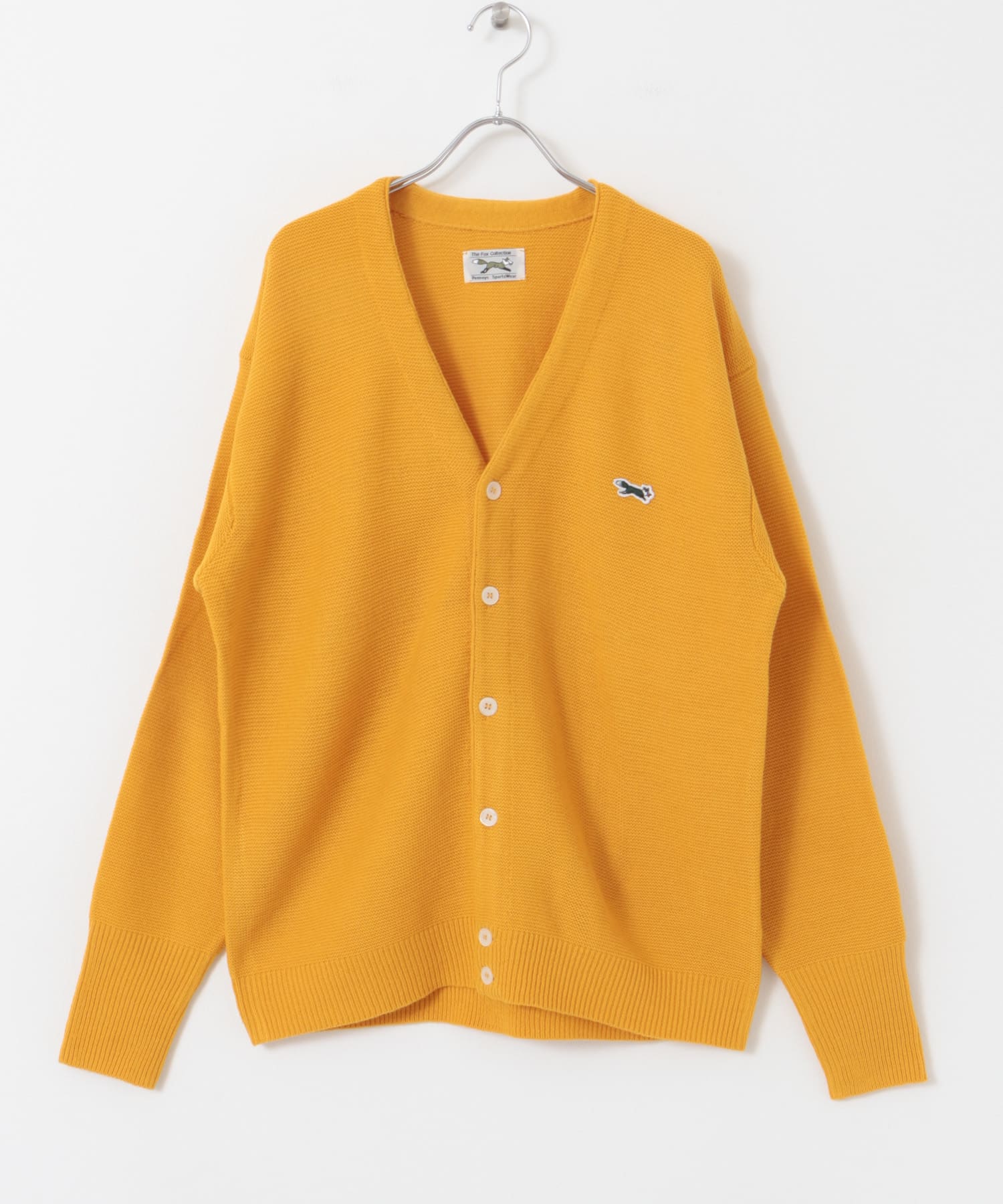 『XLサイズ/WEB限定』『別注』PENNEYS×DOORS　THE FOX Vネックカーディガン MUSTARD M
