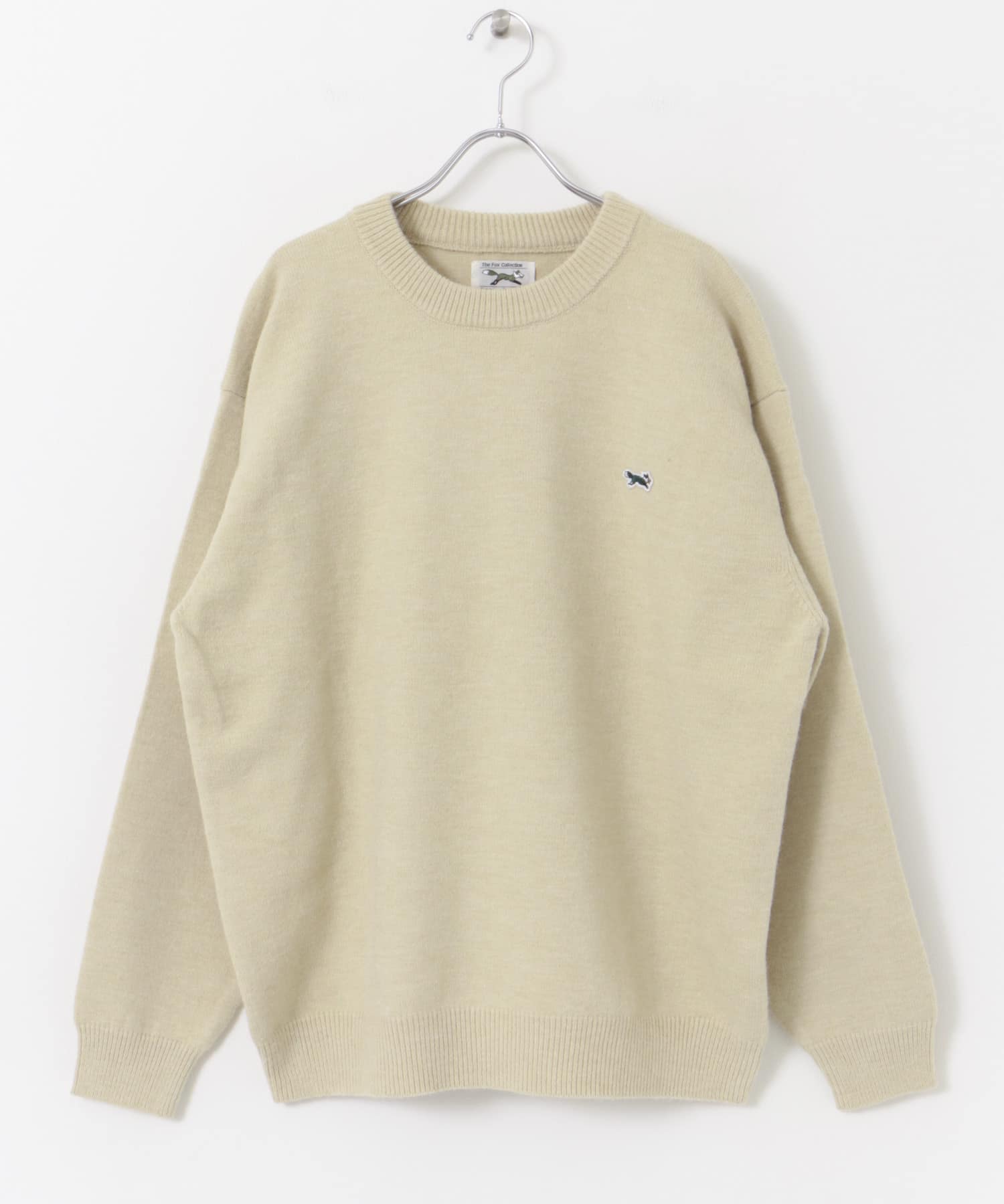 『XLサイズWEB限定』『別注』PENNEYS×DOORS　THE FOX クルーネックスフレニット ECRU M