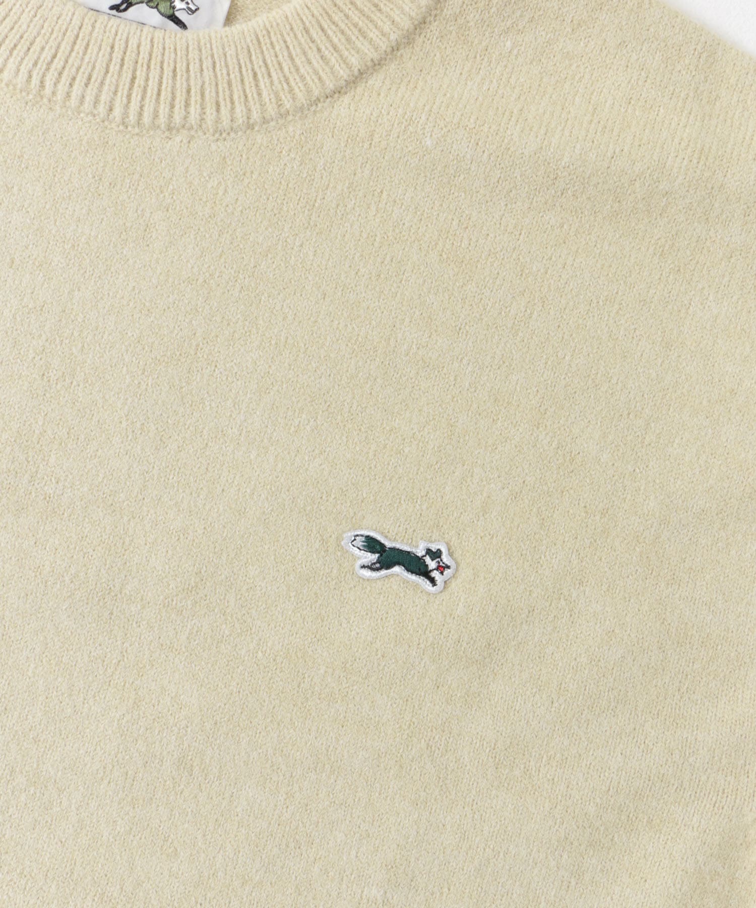 『XLサイズWEB限定』『別注』PENNEYS×DOORS　THE FOX クルーネックスフレニット ECRU M