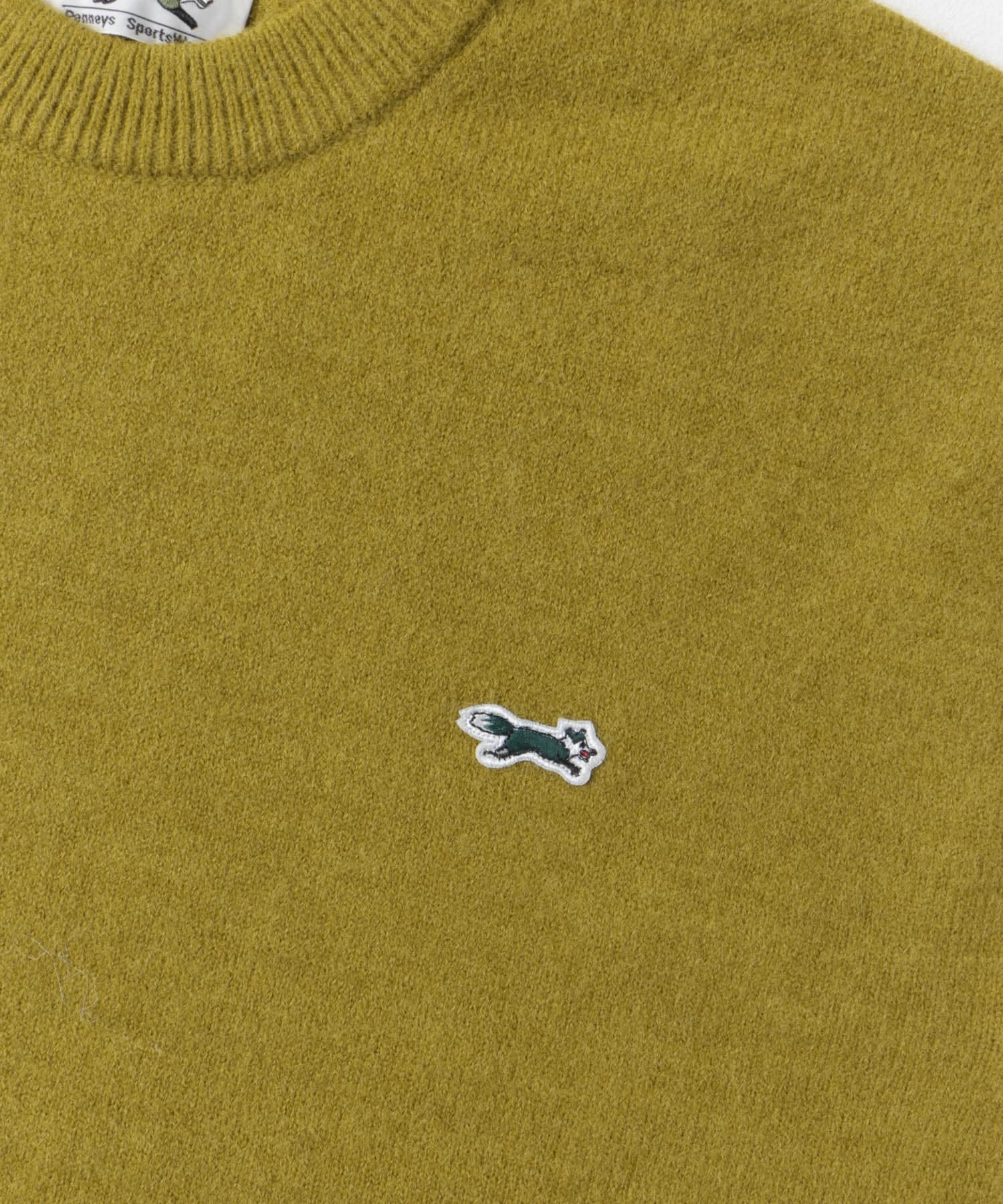 『XLサイズWEB限定』『別注』PENNEYS×DOORS　THE FOX クルーネックスフレニット YELLOW M
