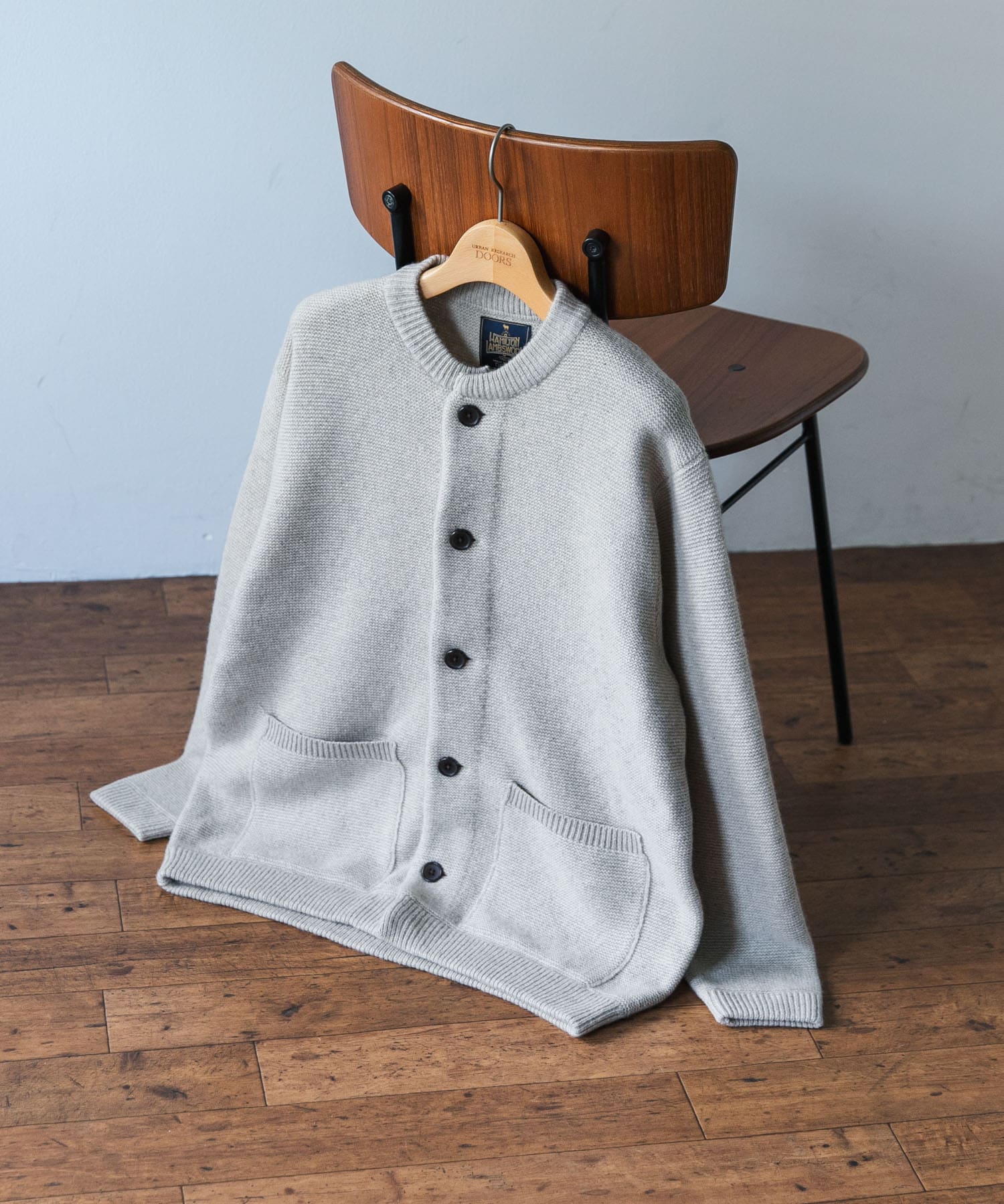 『XLサイズ/WEB限定』ハミルトンウールガーターカーディガン