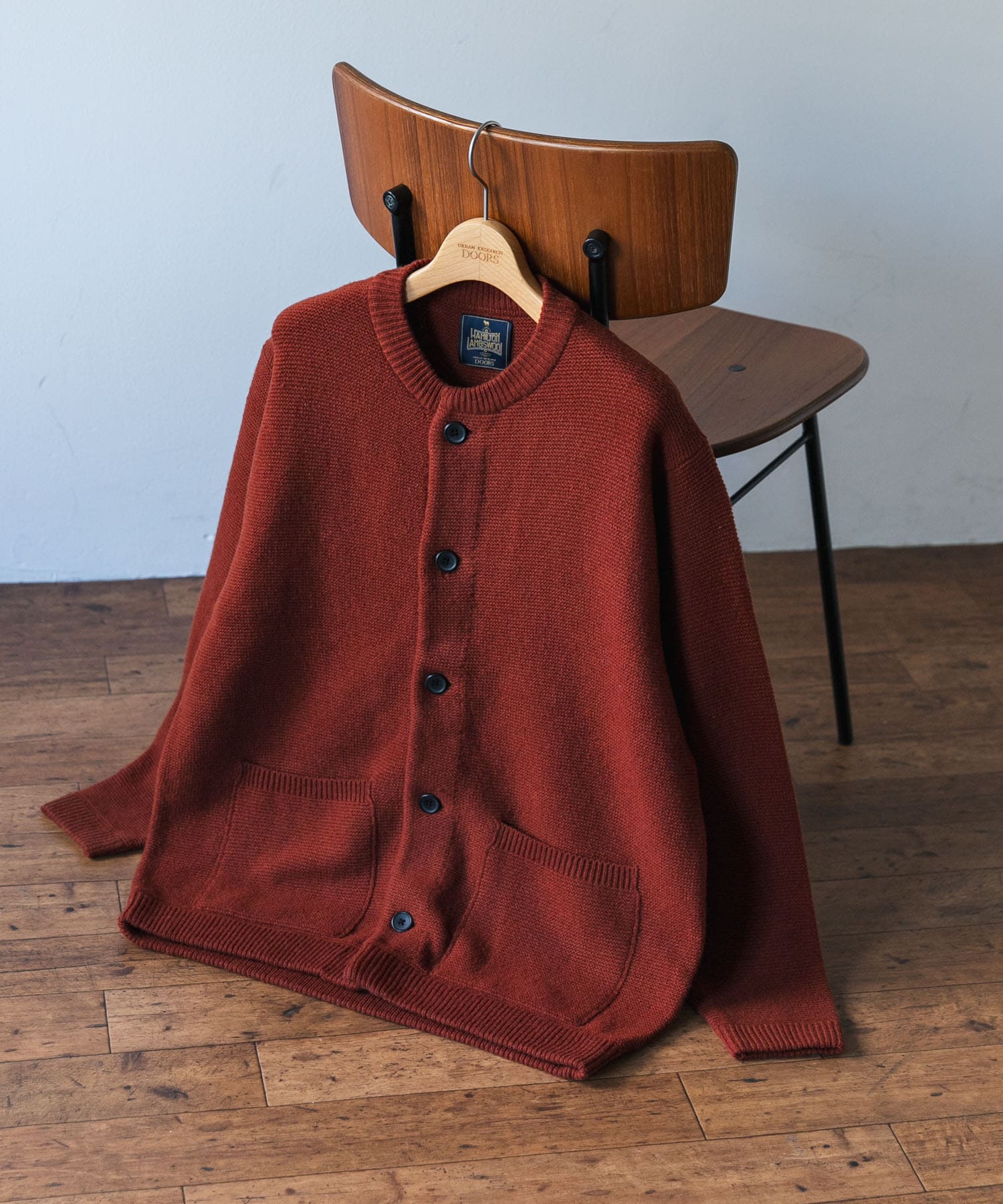 『XLサイズ/WEB限定』ハミルトンウールガーターカーディガン