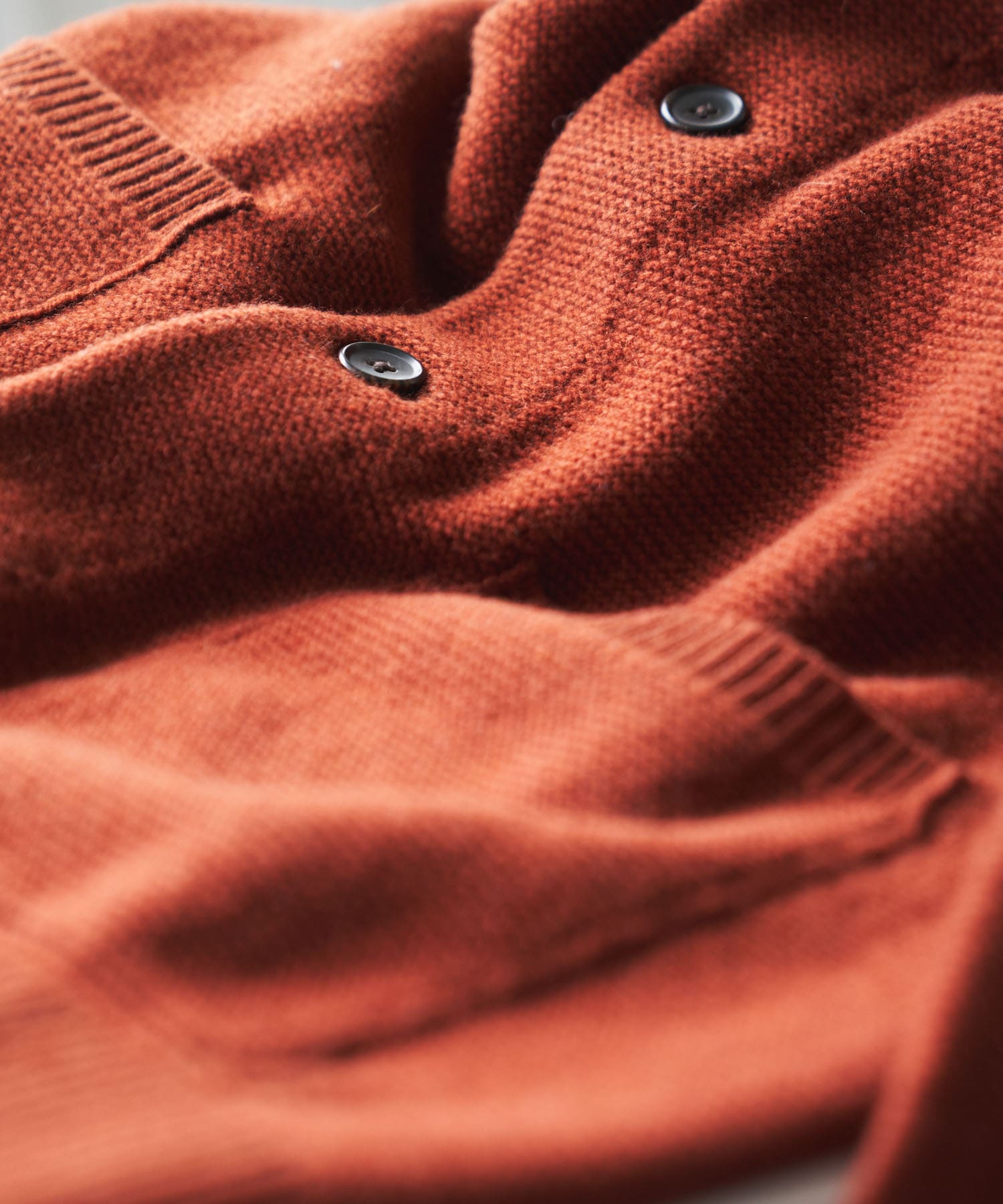『XLサイズ/WEB限定』ハミルトンウールガーターカーディガン ORANGE M