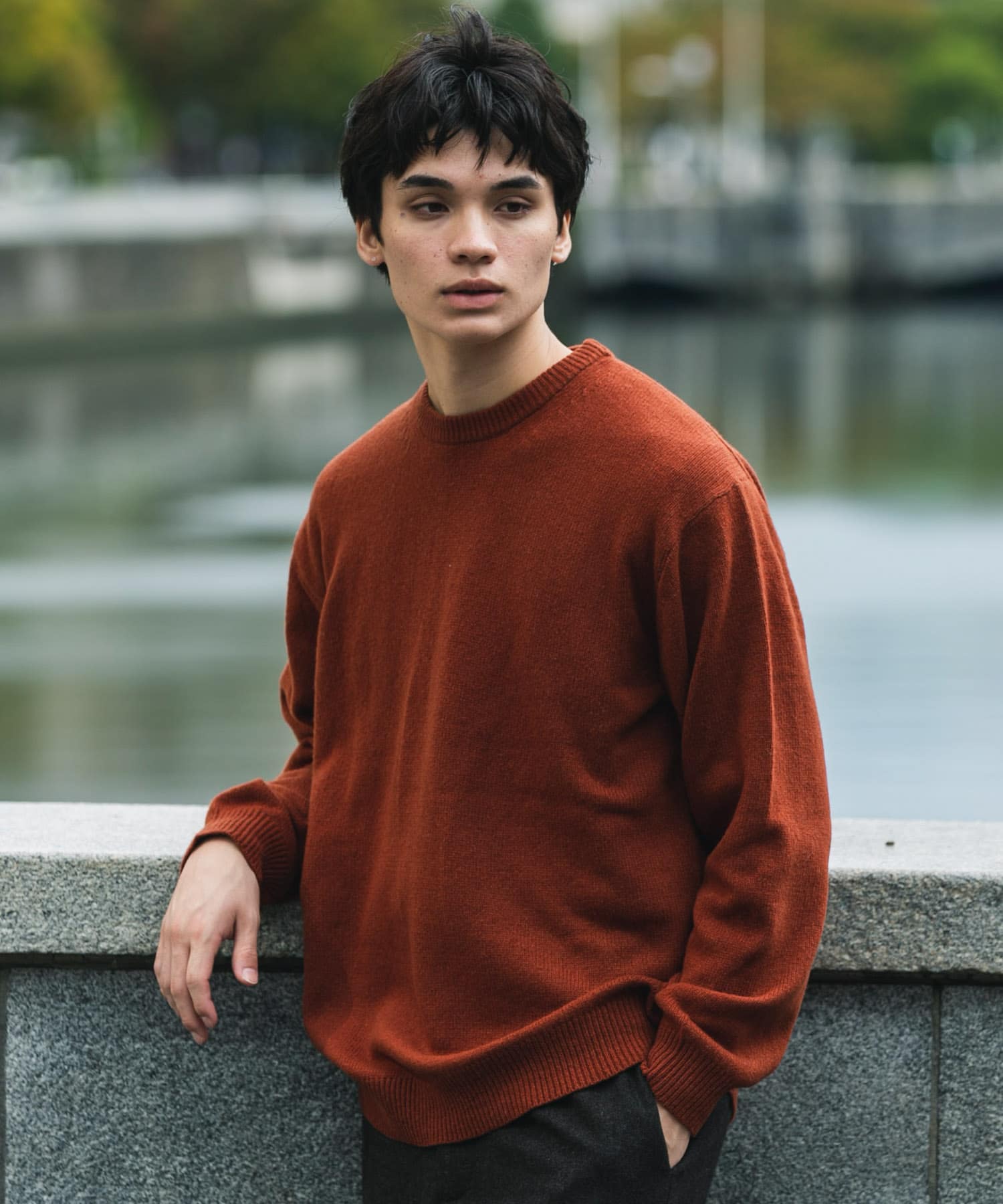 『XLサイズ/WEB限定』ハミルトンウールクルーネックニット