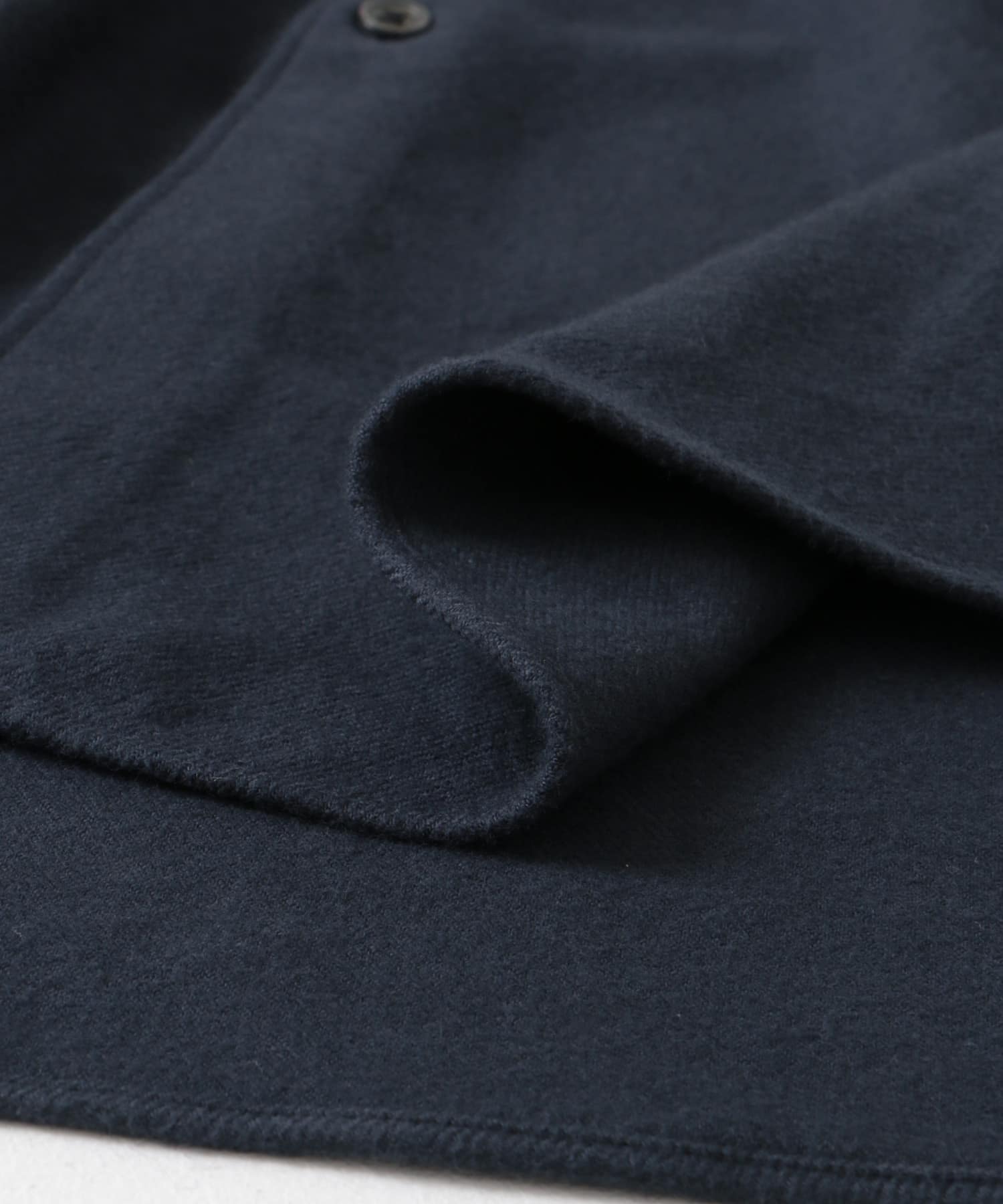 両面起毛ネルバンドカラーシャツ C.NAVY M