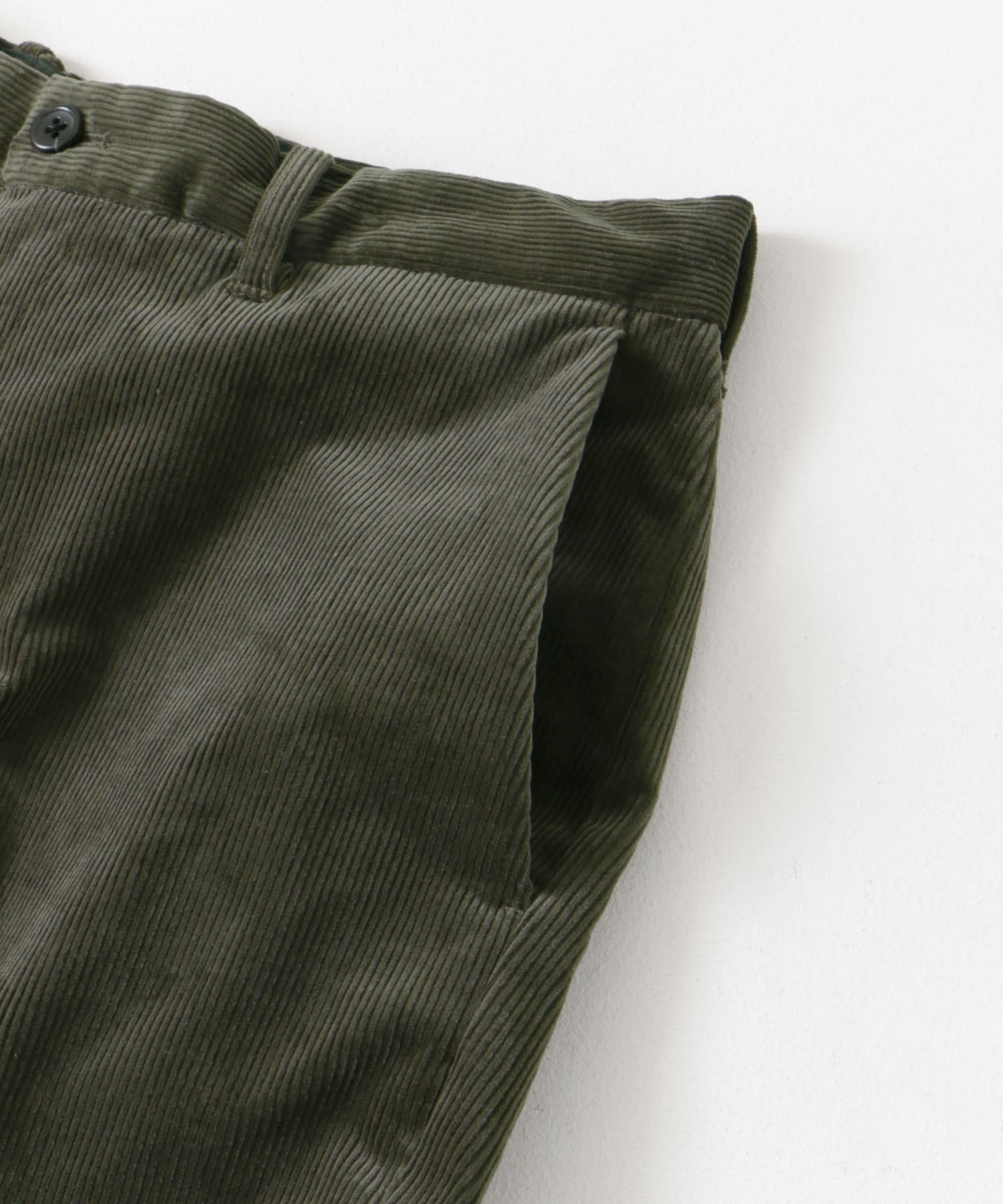 『UR TECH』コーデュロイトラウザー OLIVE S