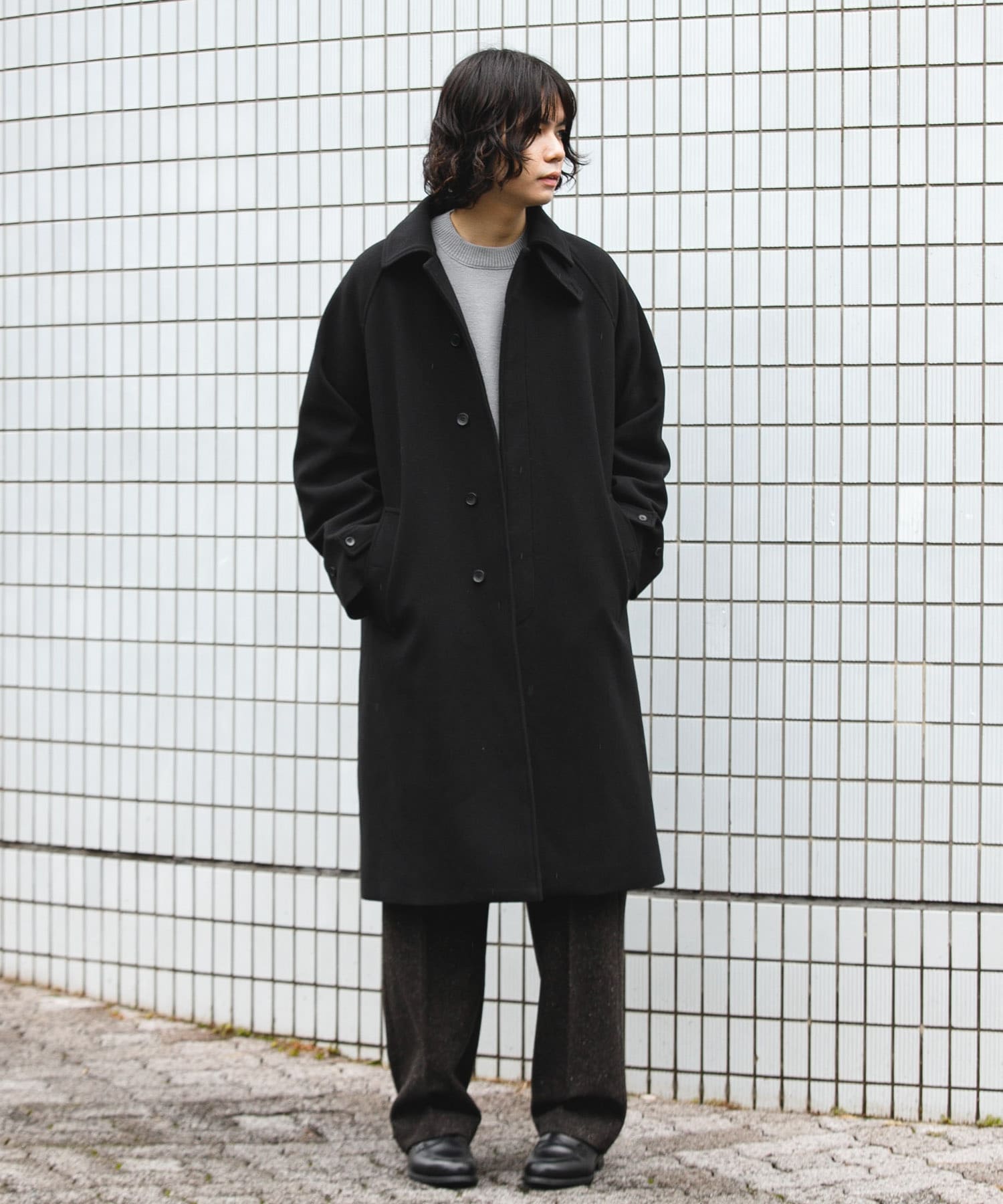 ニットメルトン パデット バルマカンコート(M GRAY): アウター｜URBAN